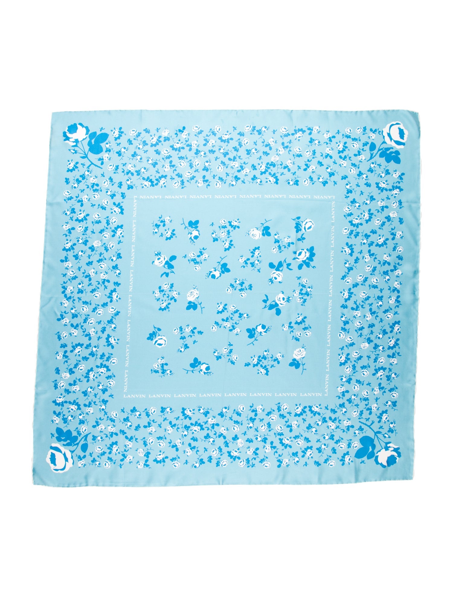 Lanvin Silk Floral Print Scarf