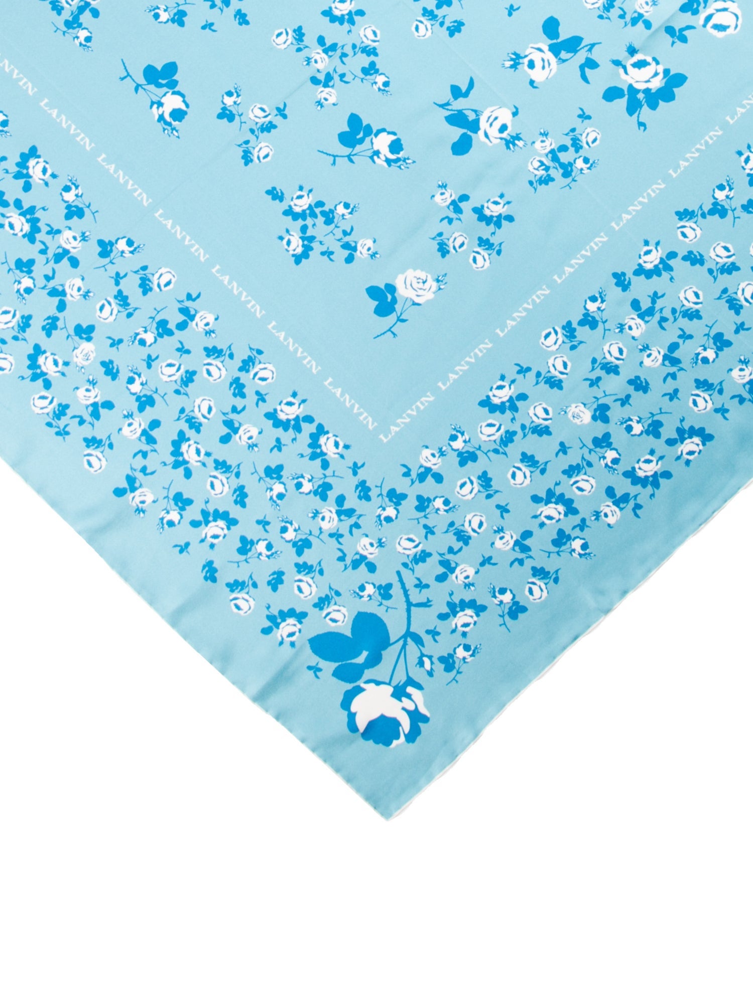 Lanvin Silk Floral Print Scarf