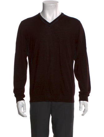 Lanvin Merino Wool V-Neck Pullover