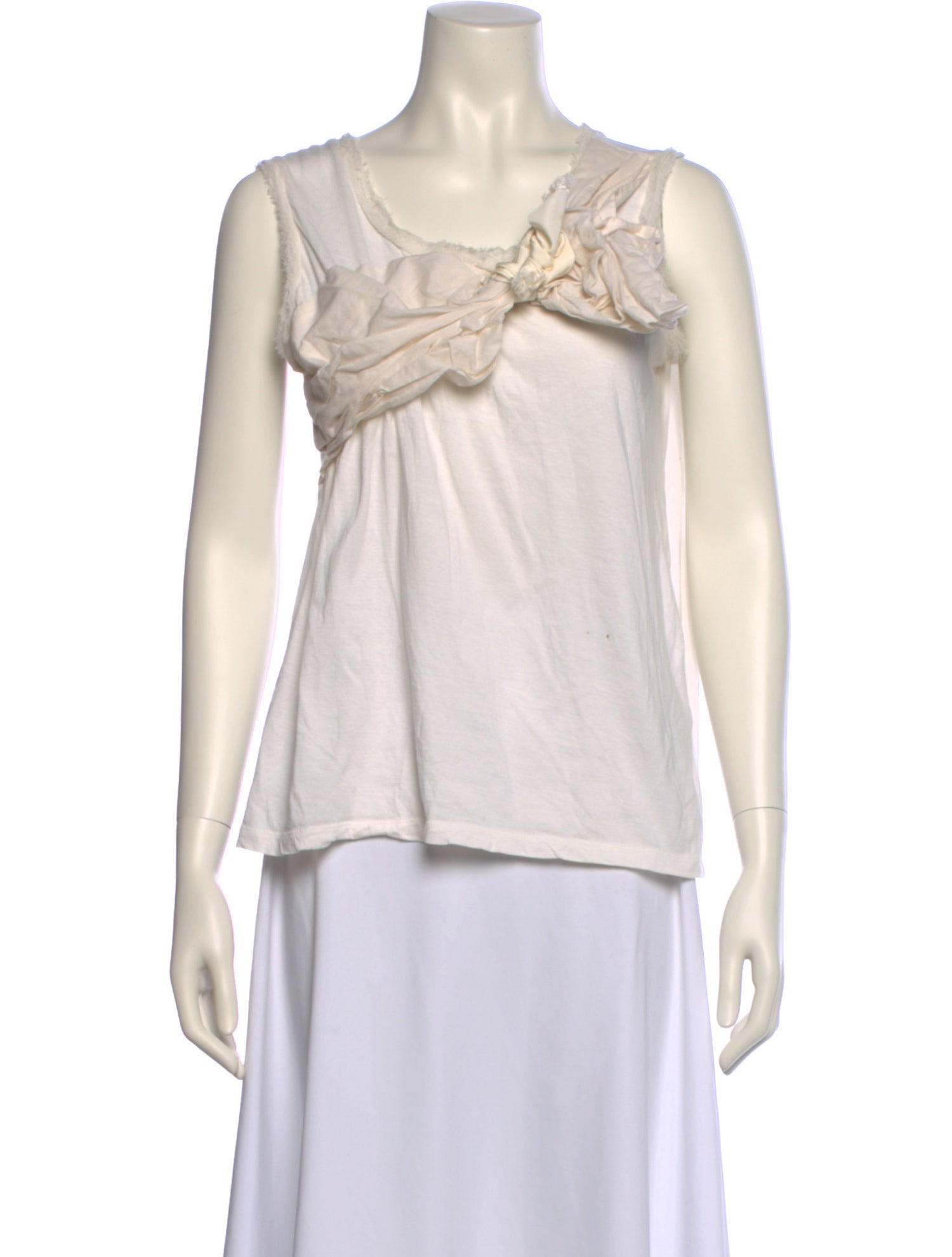 Lanvin V-Neck Sleeveless Blouse