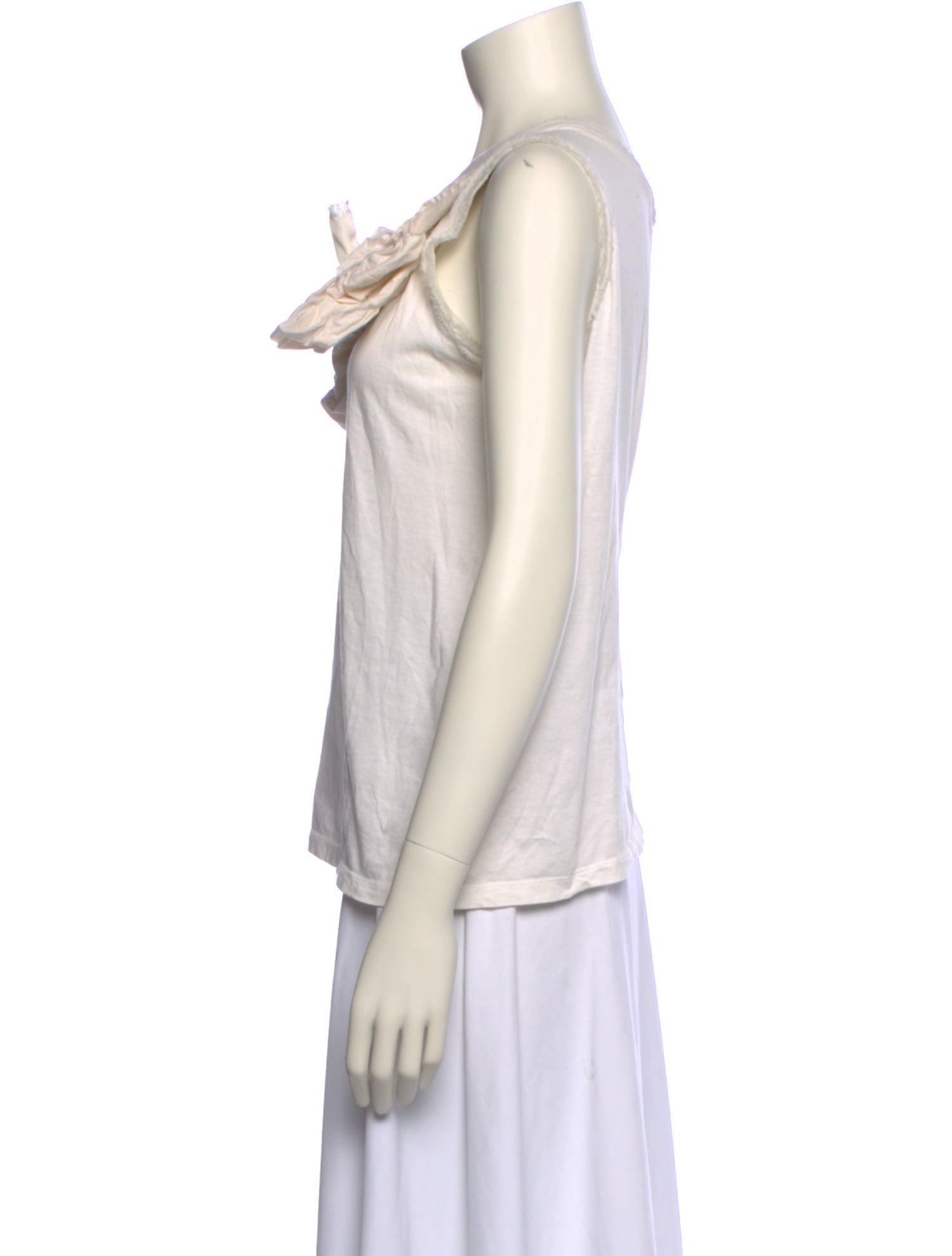 Lanvin V-Neck Sleeveless Blouse