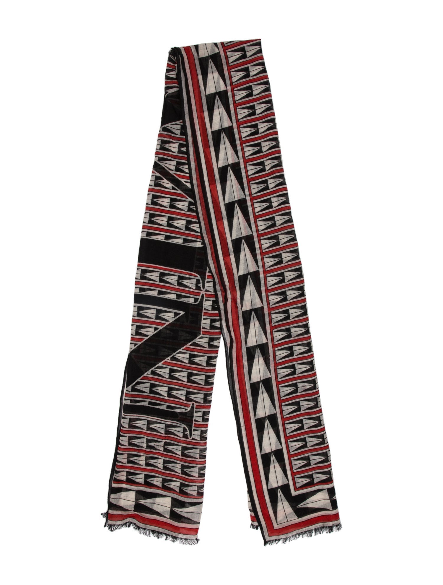 Lanvin Wool Printed Scarf