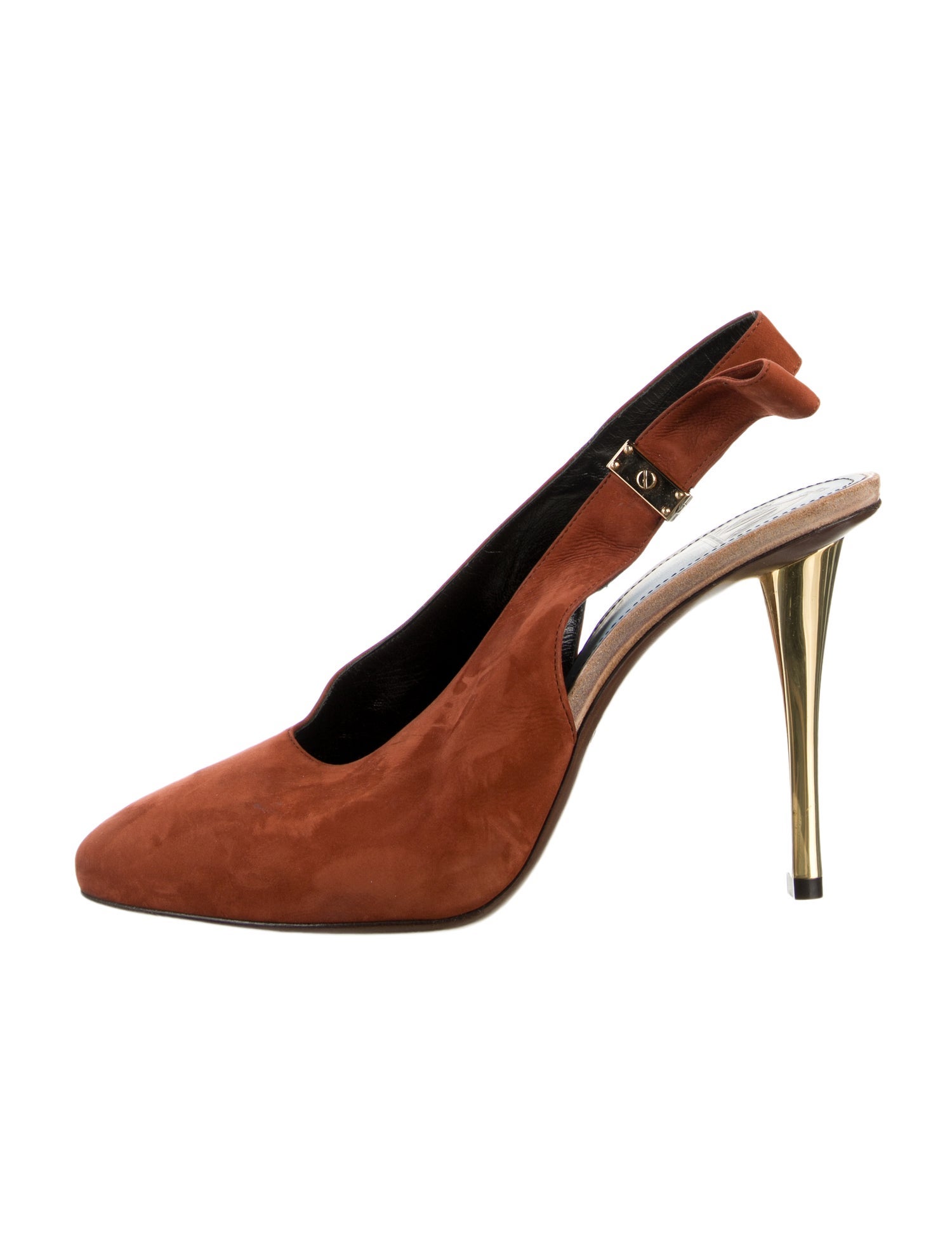 Lanvin Suede Slingback Pumps