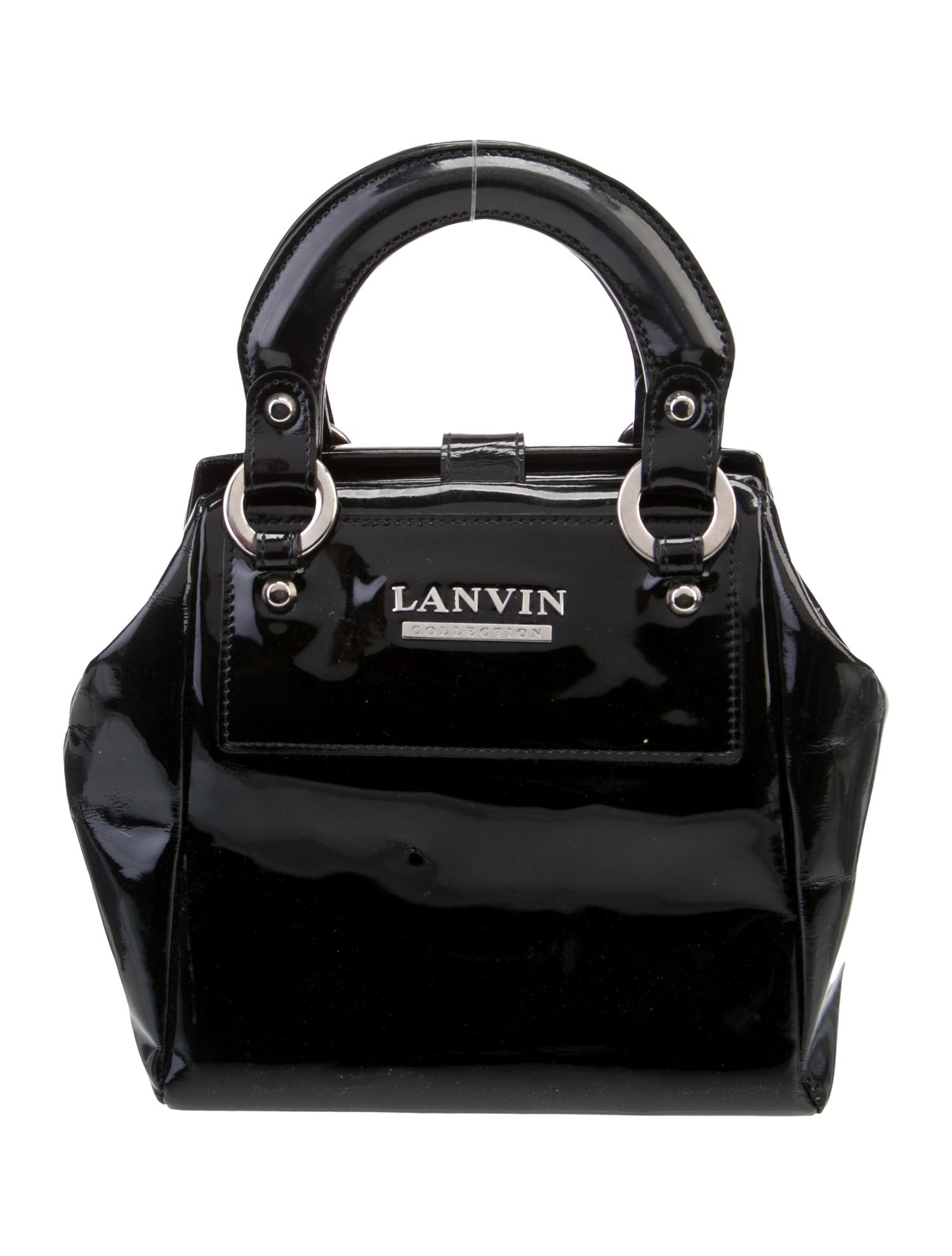 Lanvin Patent Leather Top Handle Bag