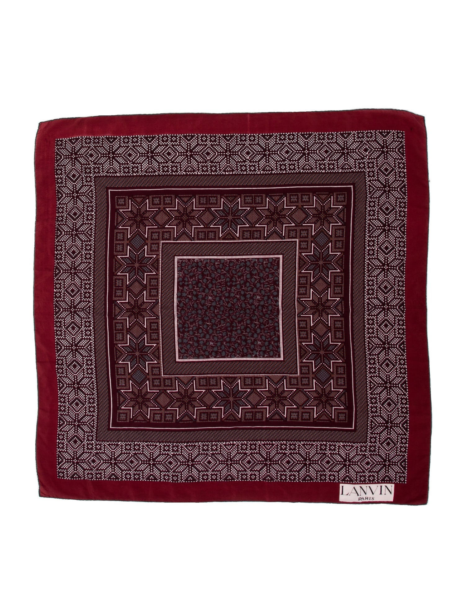 Lanvin Silk Printed Scarf