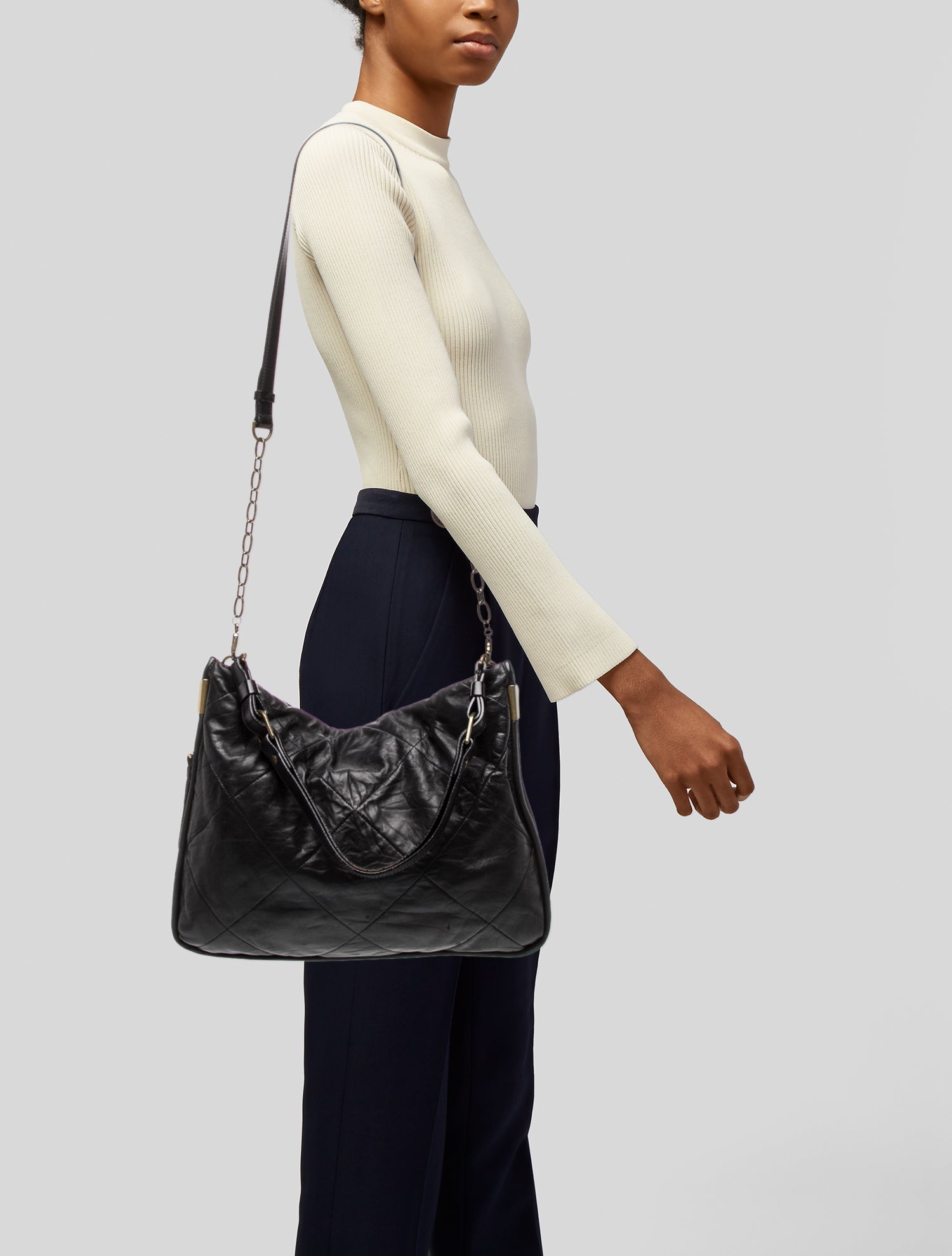 Lanvin Quilted Hobo