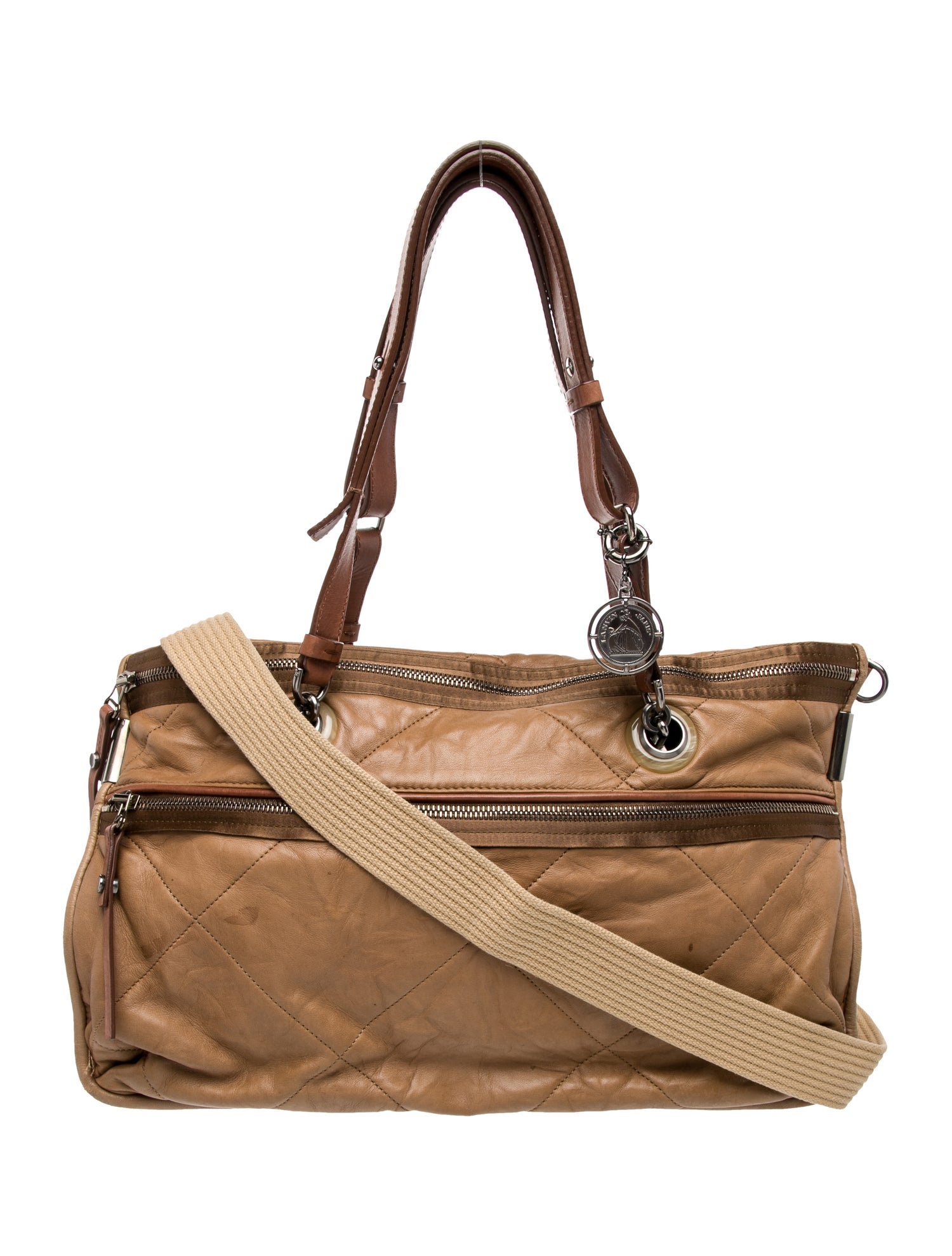 Lanvin Leather Messenger Bag