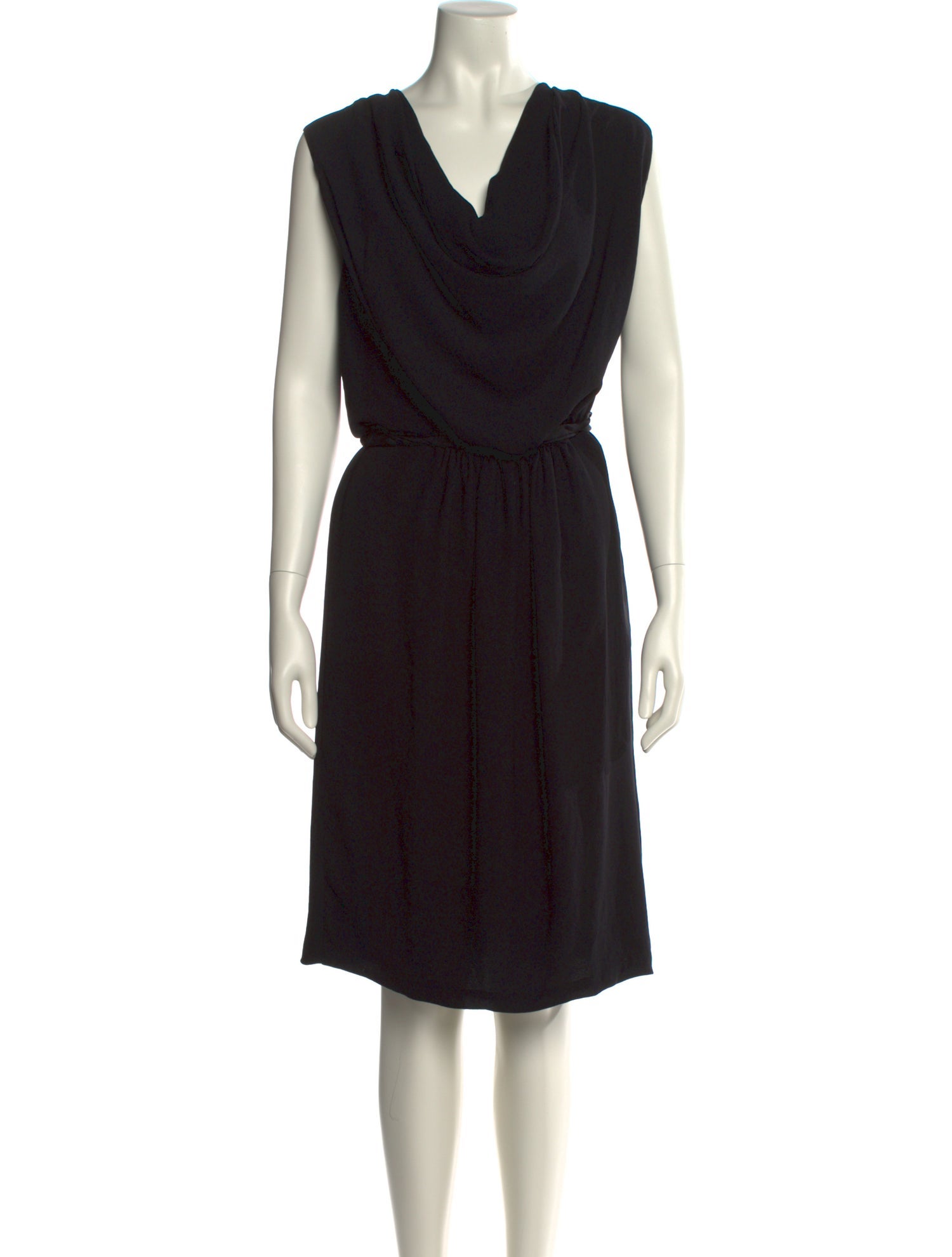 Lanvin Cowl Neck Mini Dress