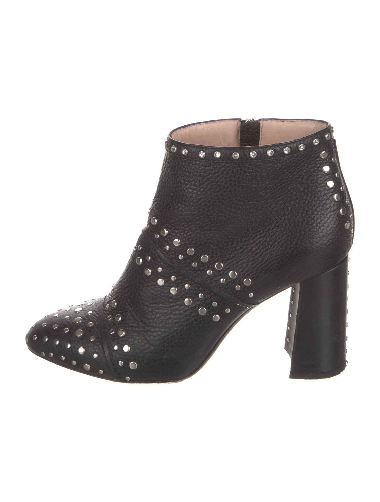 Lanvin Leather Studded Accents Boots