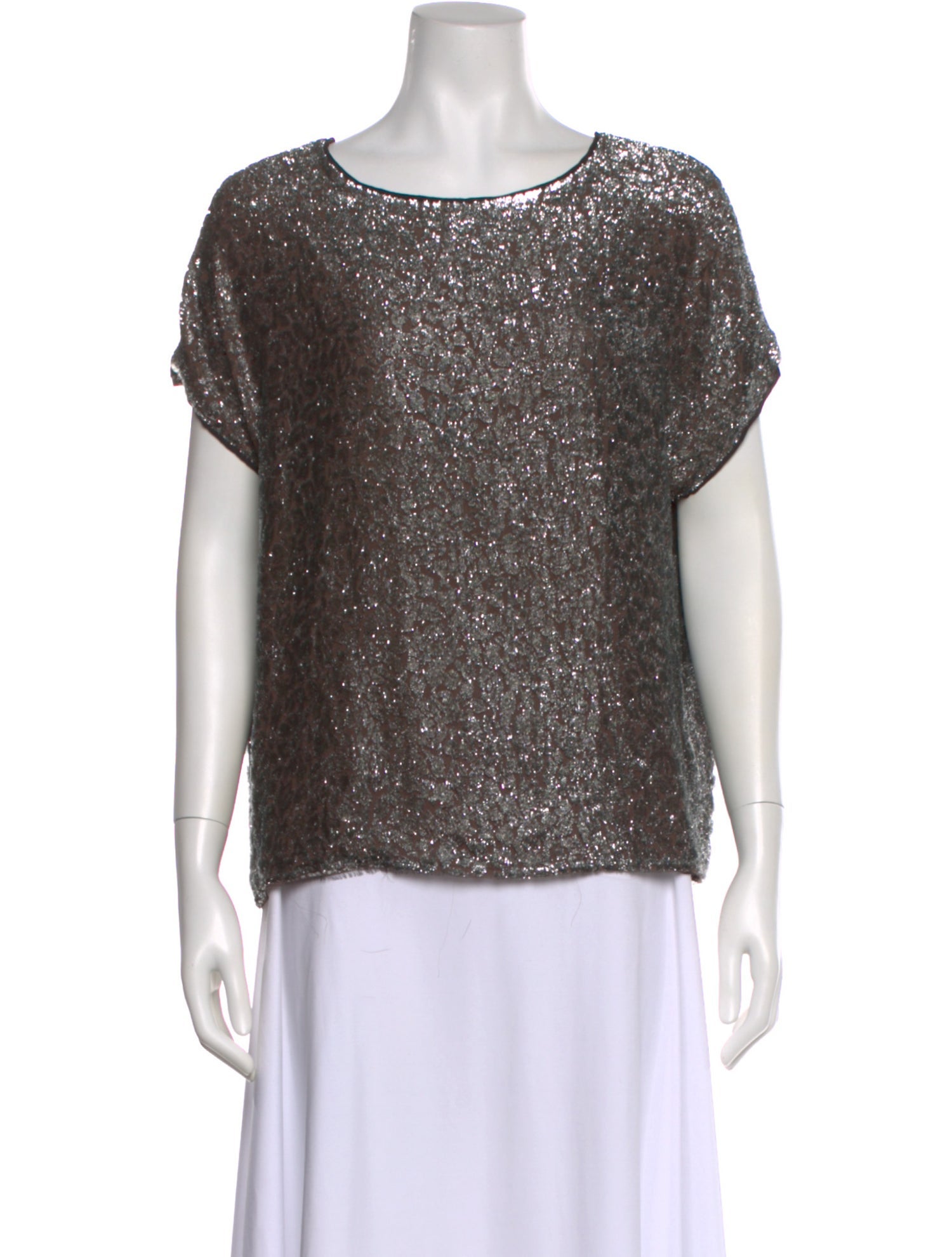 Lanvin Wool Scoop Neck T-Shirt