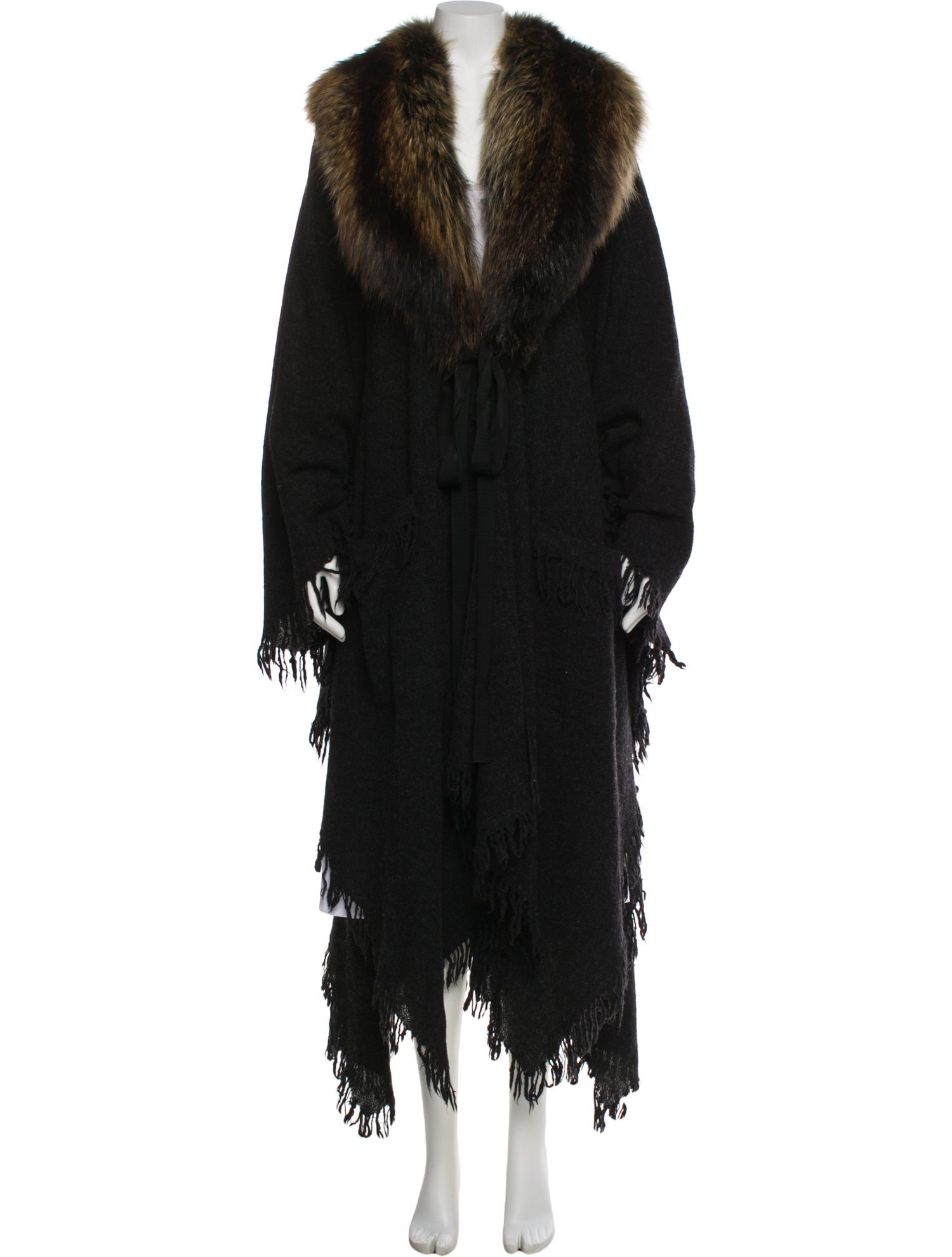 Lanvin Wool Fur Coat