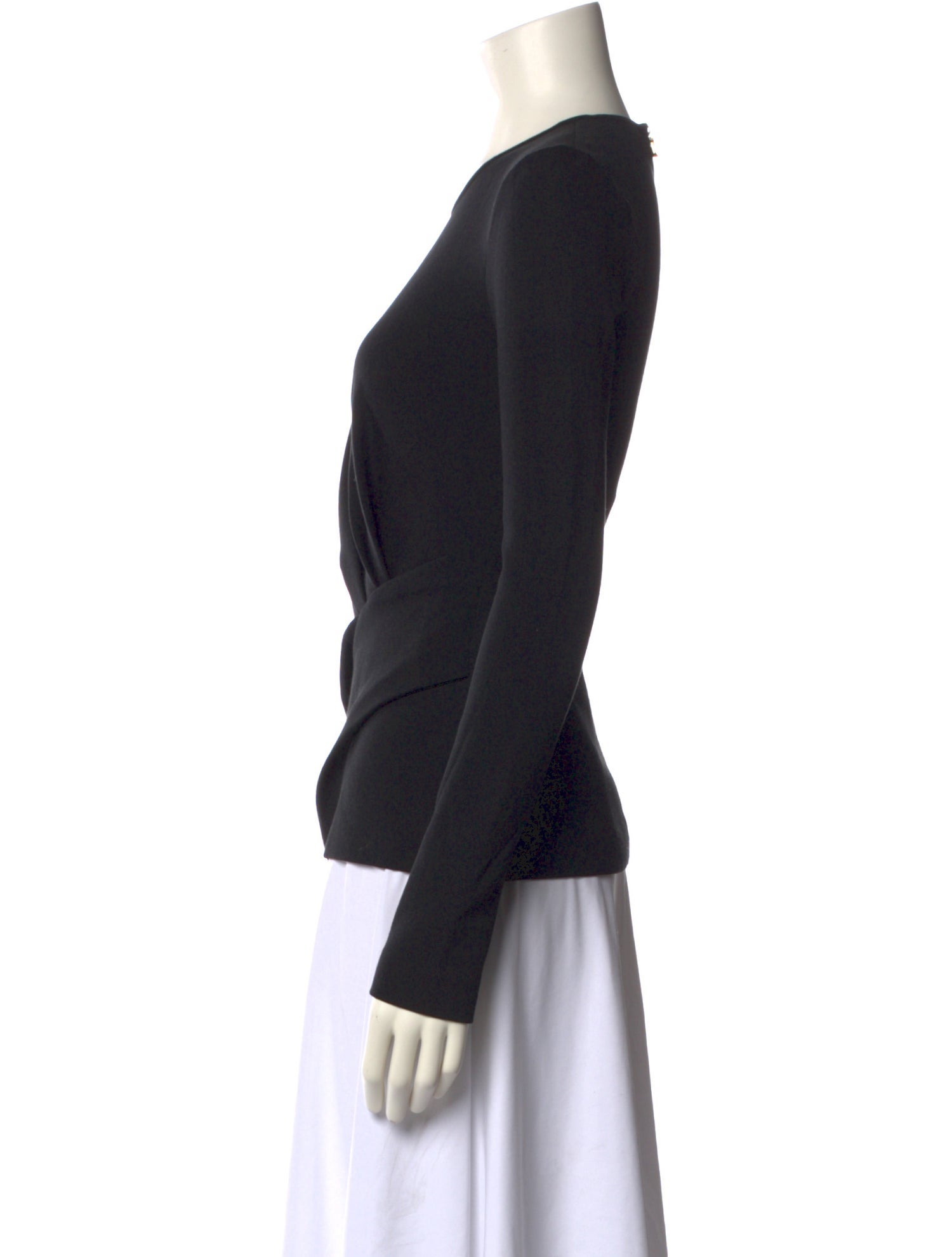 Lanvin Crew Neck Long Sleeve Top