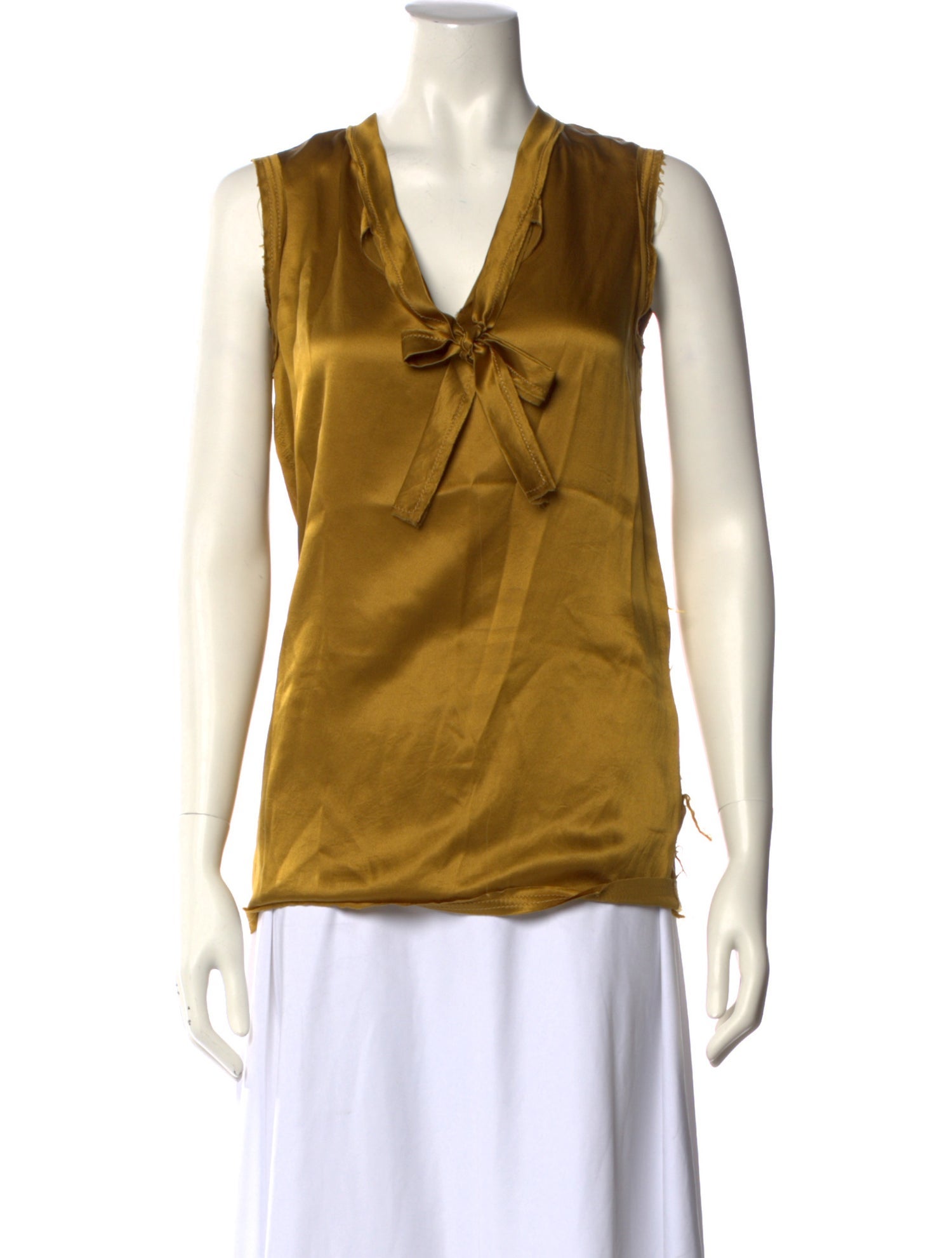 Lanvin Silk V-Neck Blouse