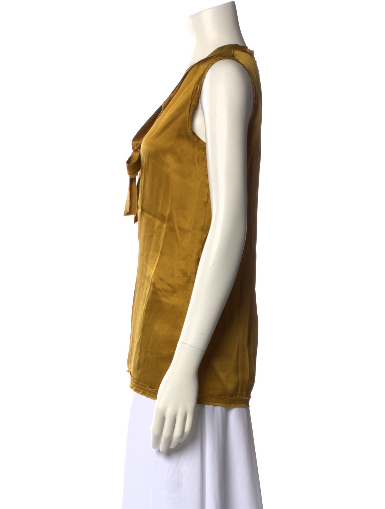 Lanvin Silk V-Neck Blouse