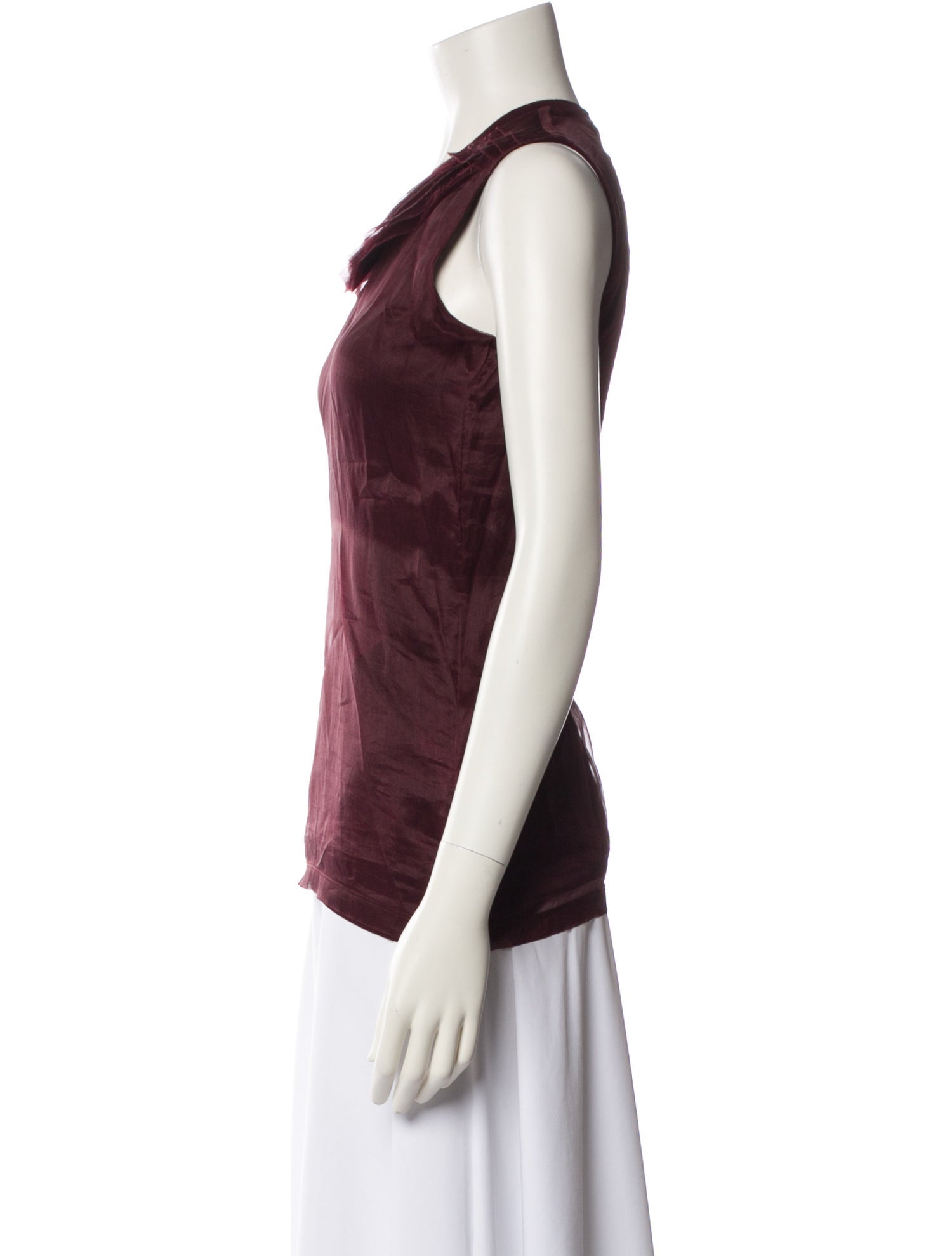 Lanvin Silk Crew Neck Top