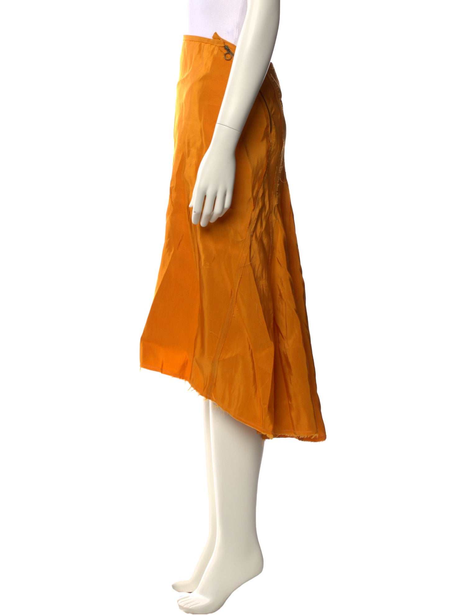 Lanvin Silk Midi Length Skirt