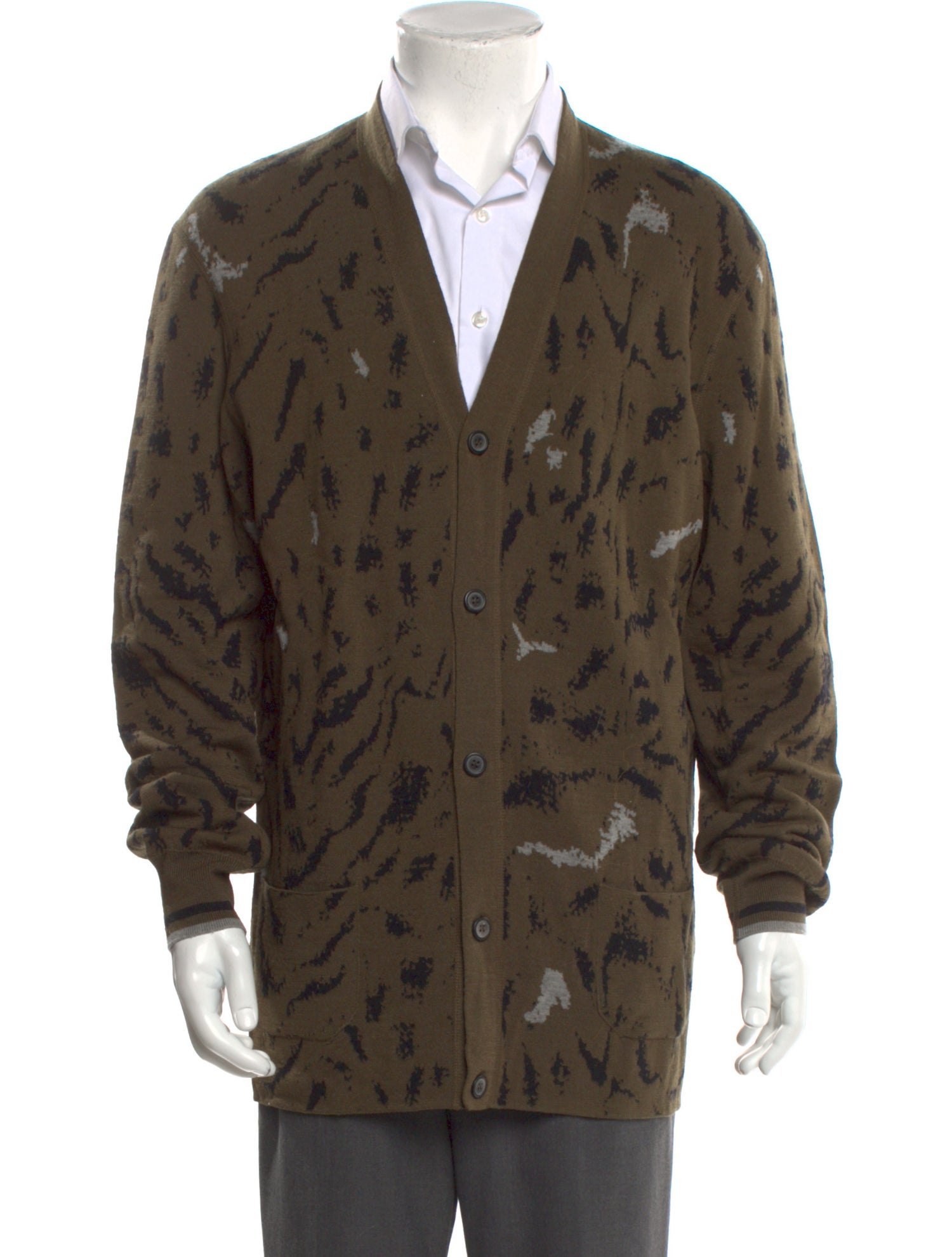 Lanvin Wool Printed Cardigan