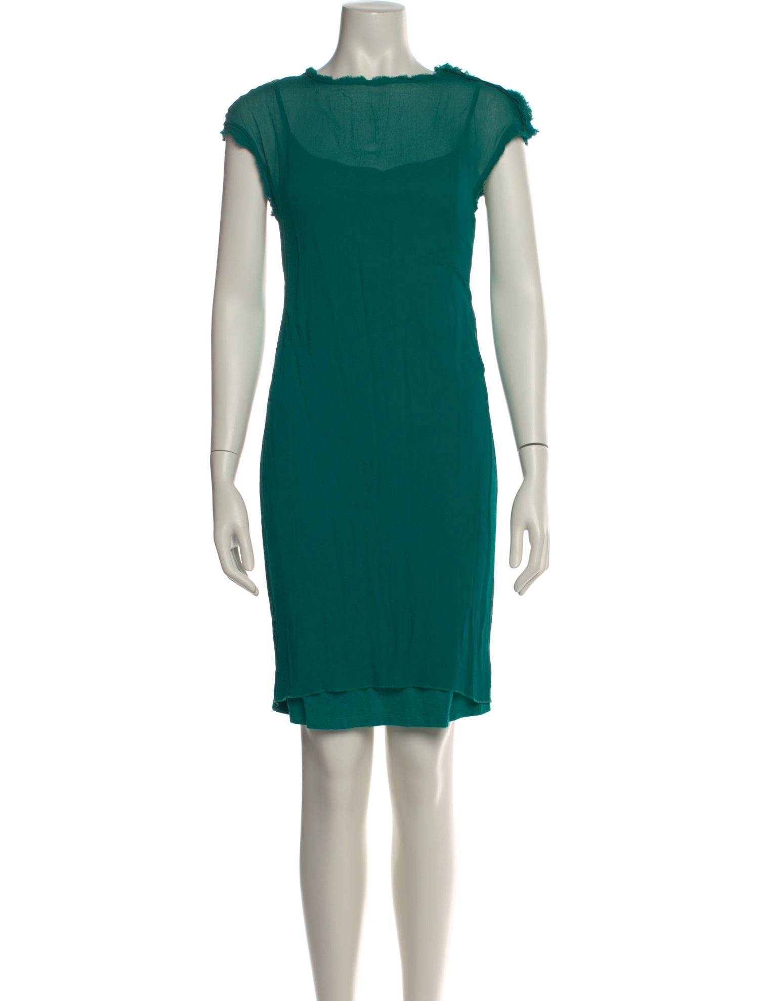 Lanvin Bateau Neckline Mini Dress