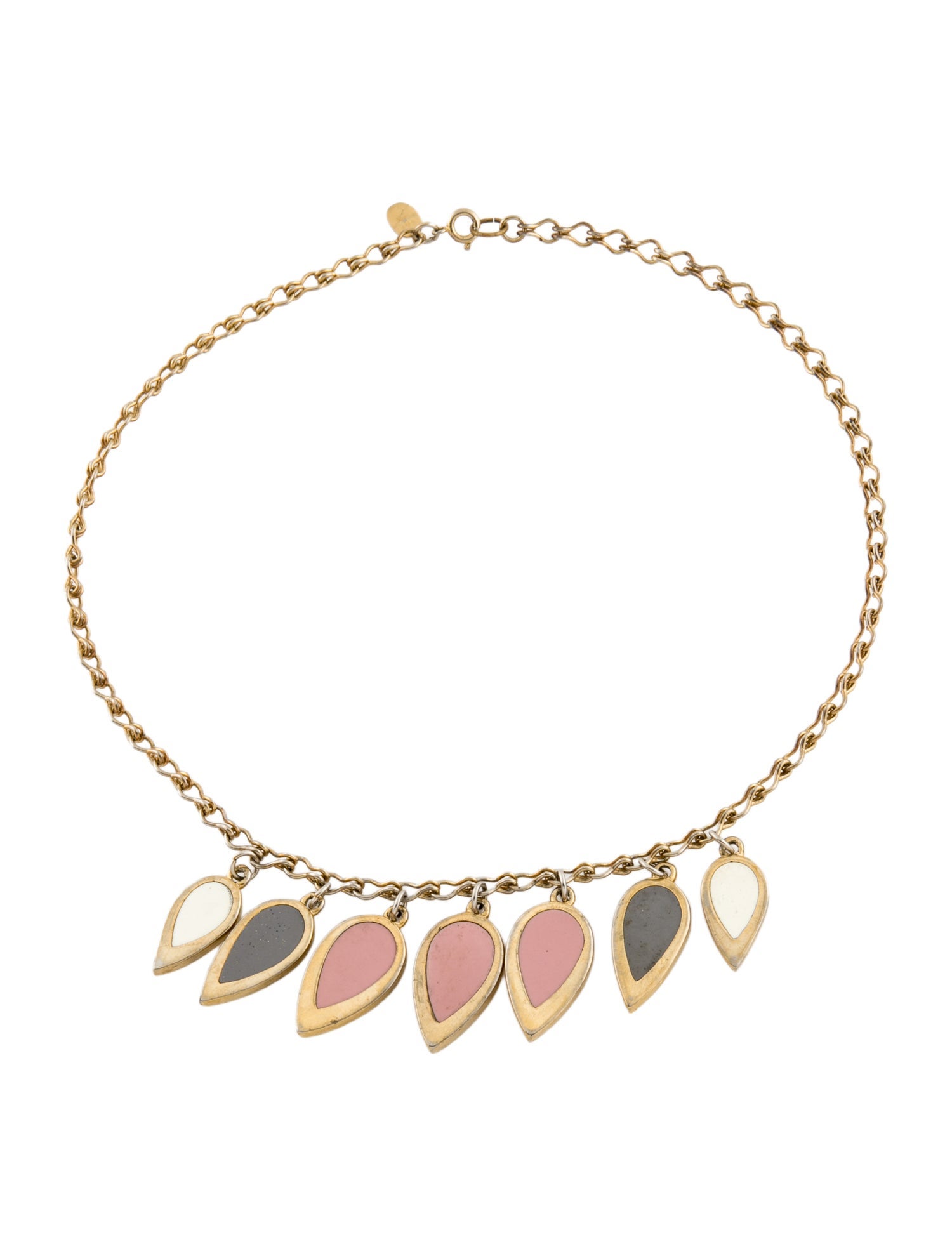 Lanvin Enamel Collar Necklace