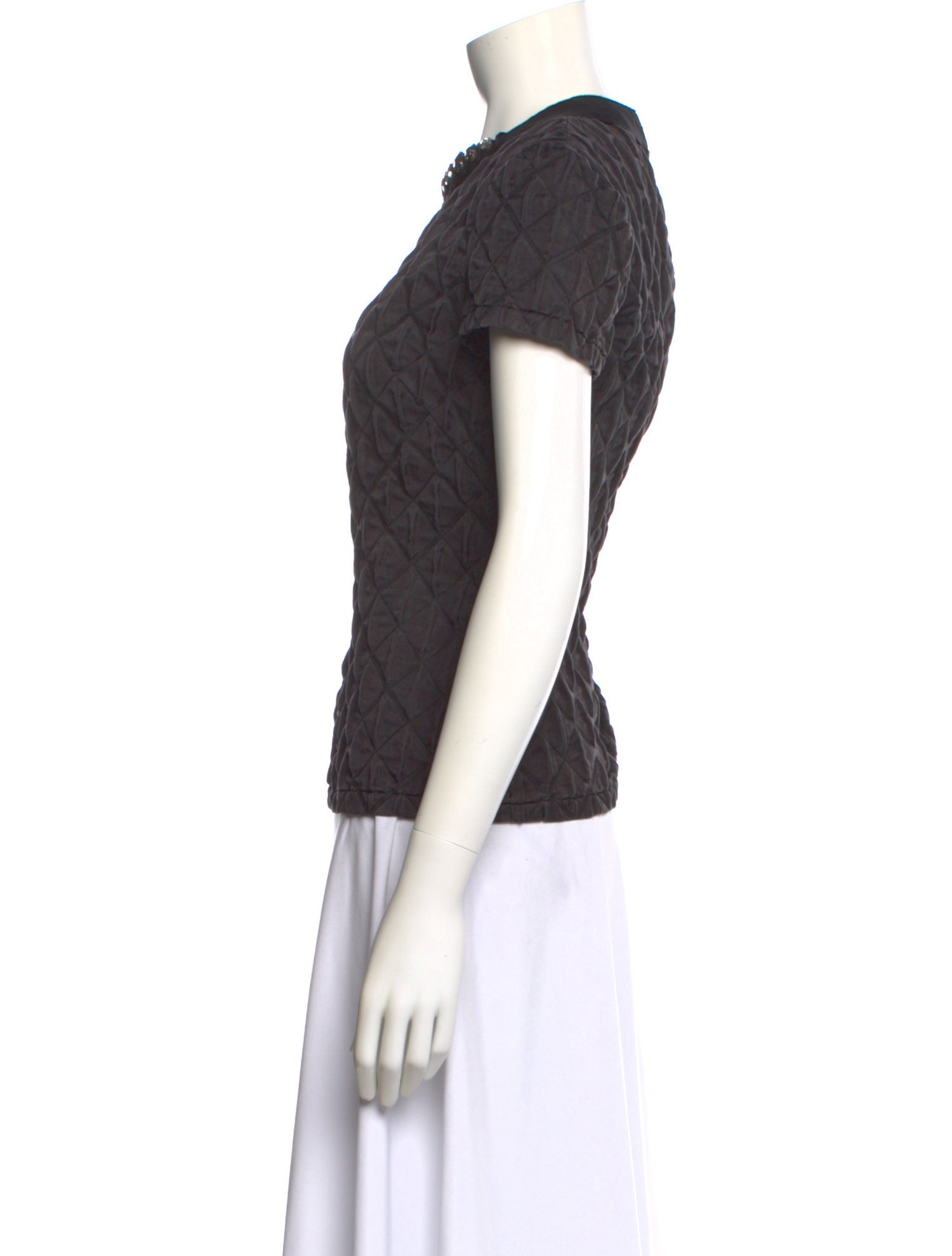 Lanvin Printed Crew Neck Top