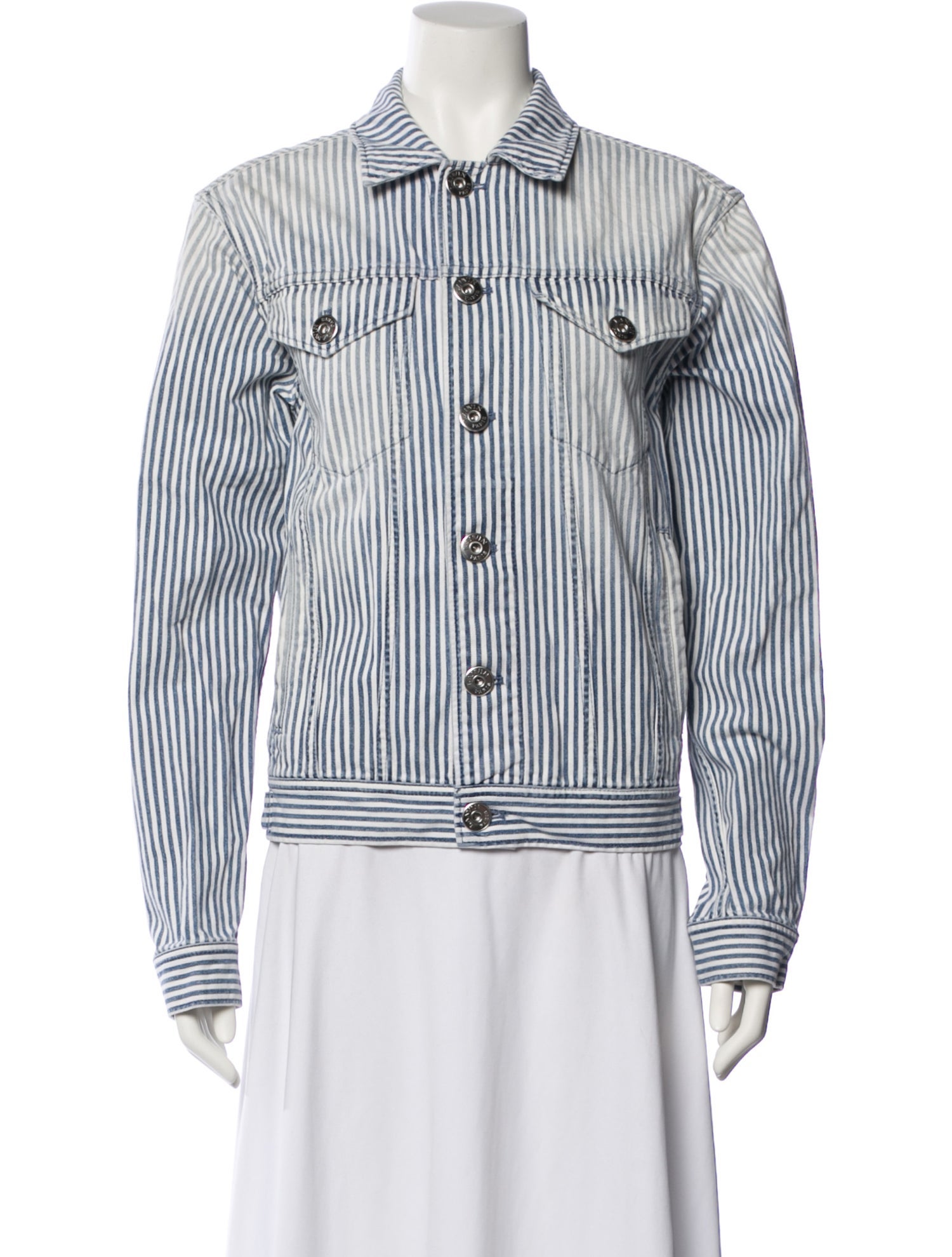Lanvin Striped Denim Jacket