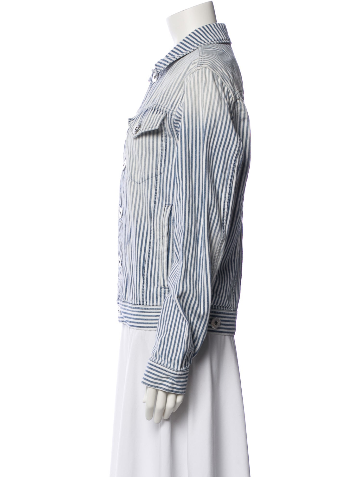 Lanvin Striped Denim Jacket