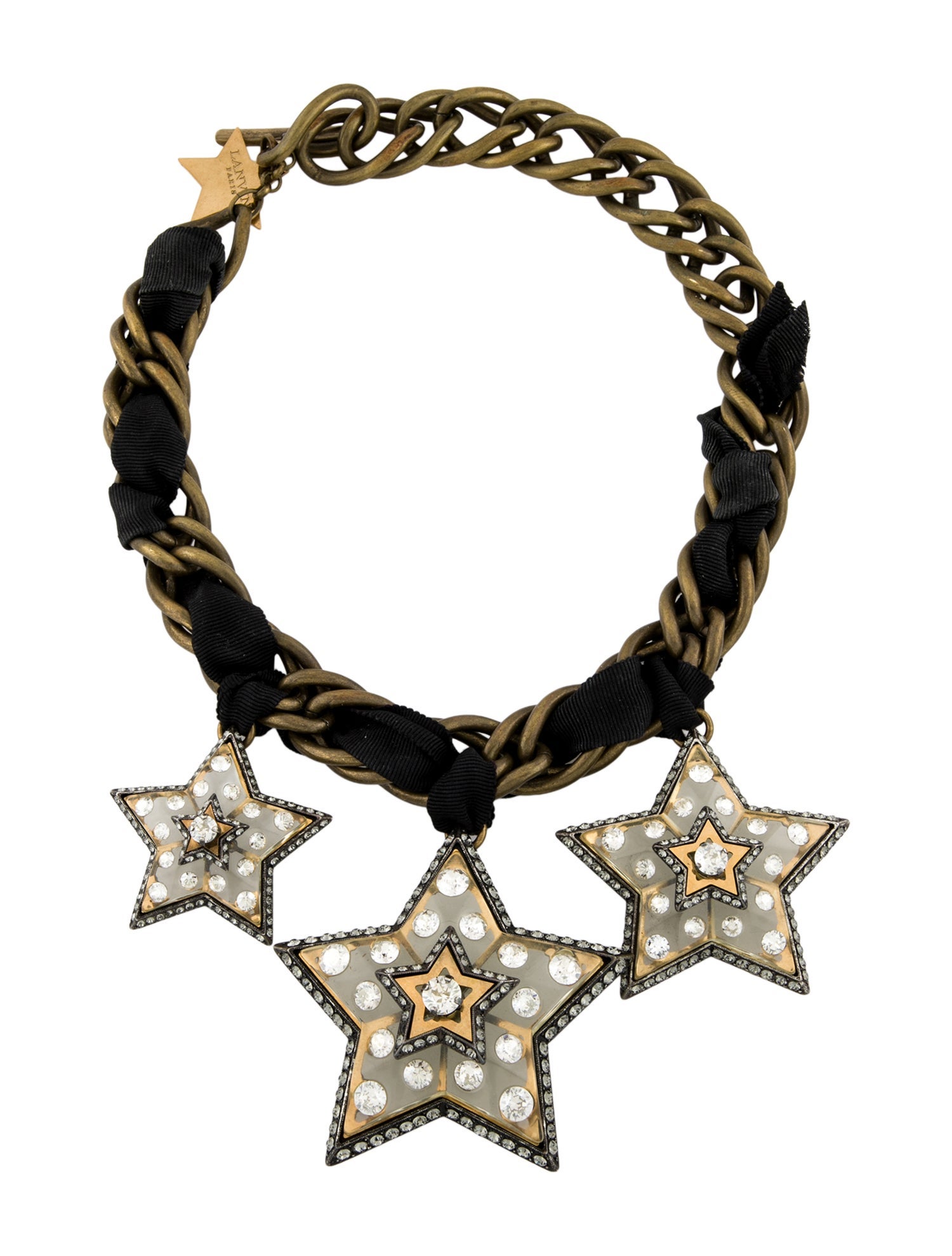 Lanvin Lanvin Altair Star Crystal Collar Necklace