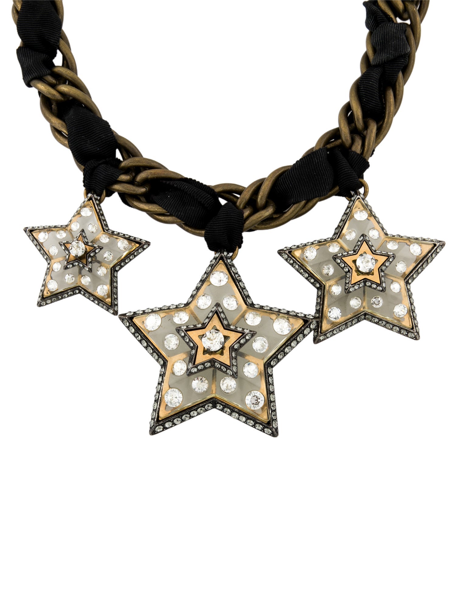 Lanvin Lanvin Altair Star Crystal Collar Necklace