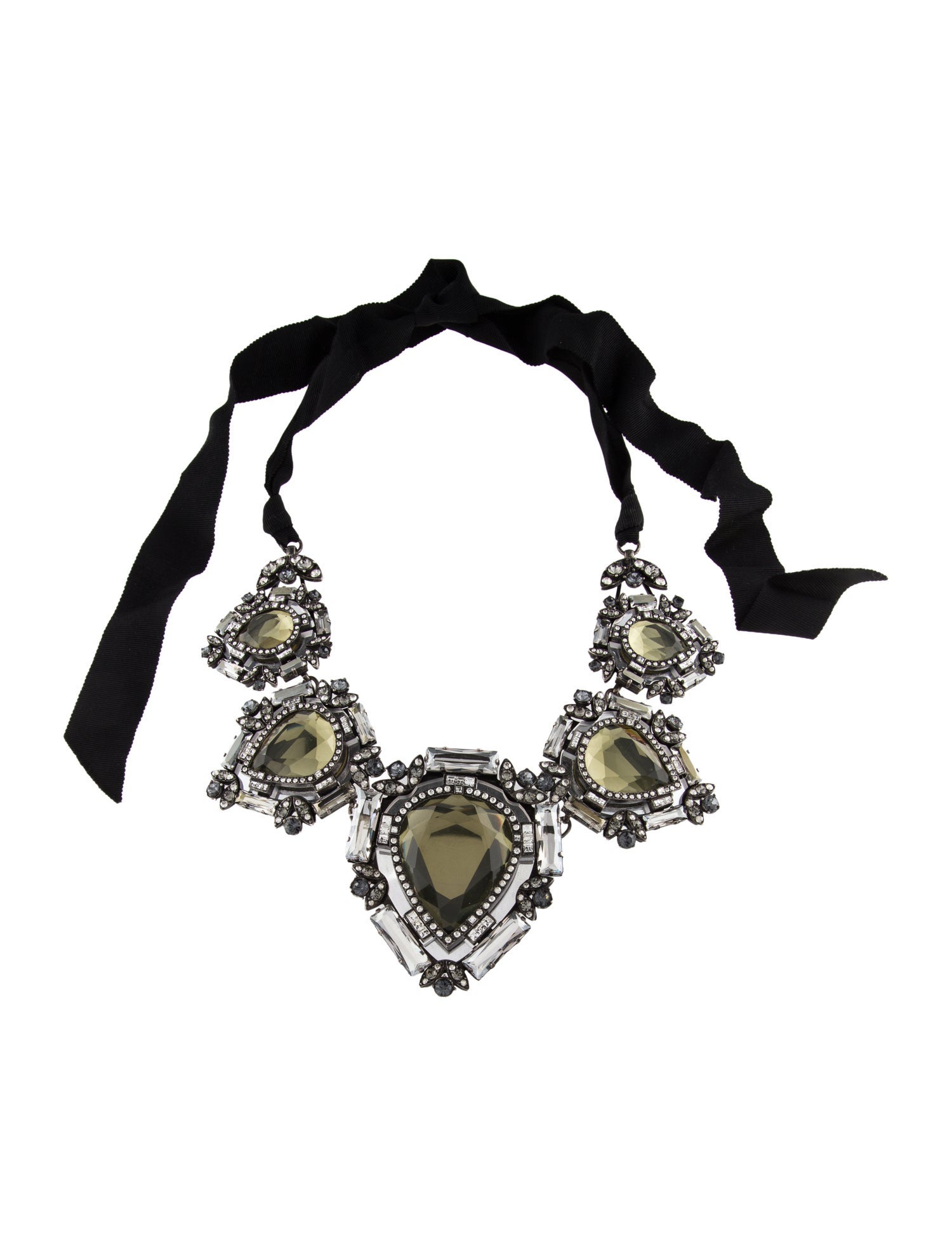 Lanvin Crystal Collar Necklace