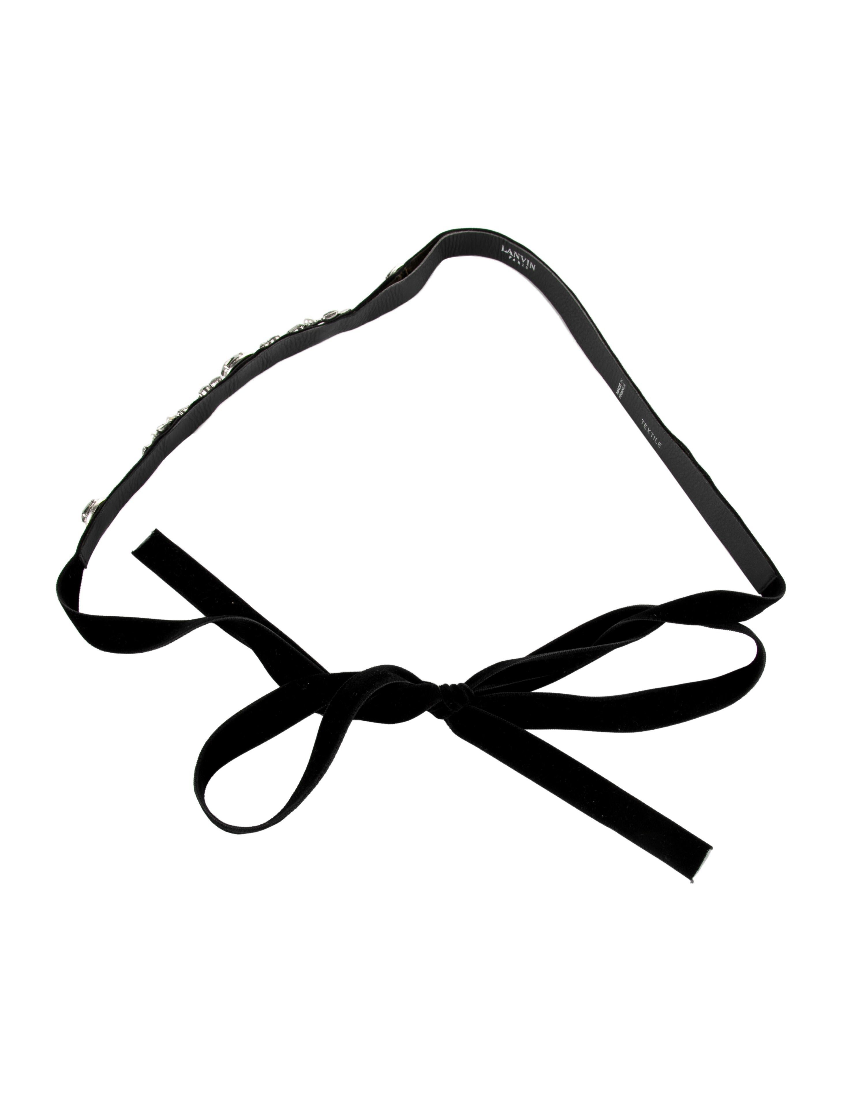 Lanvin Crystal Accent Belt