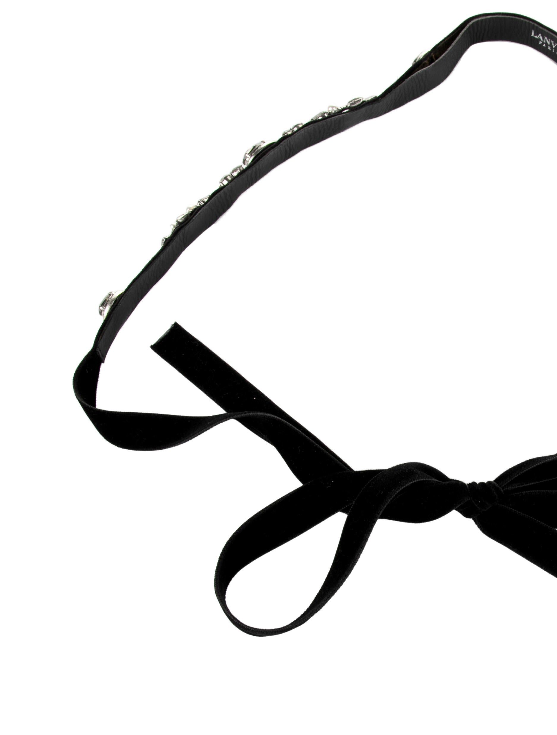 Lanvin Crystal Accent Belt