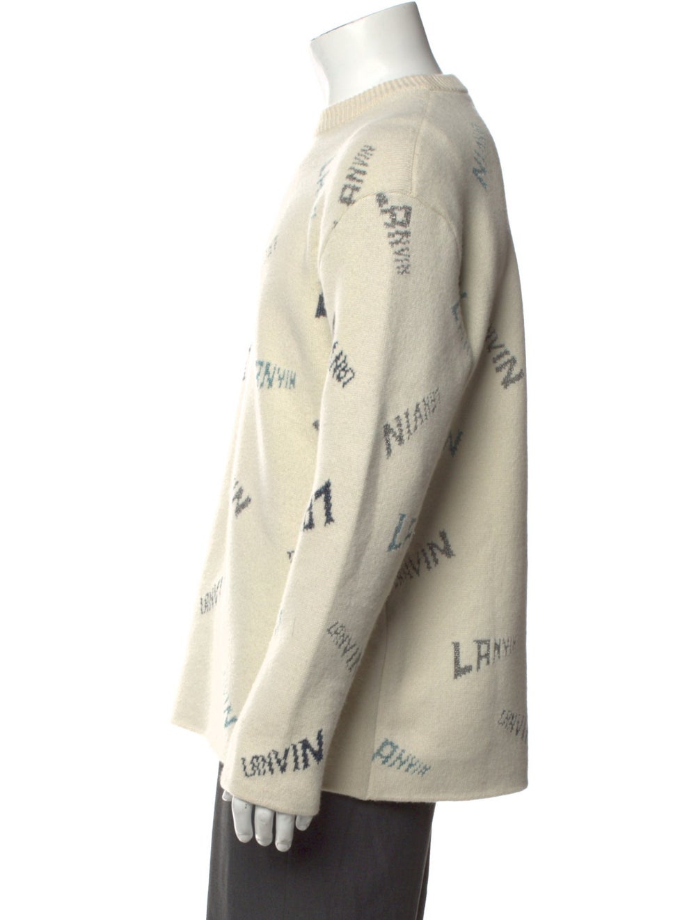 Lanvin Pullover Neutrals Printed Embroidered & Gl… - image 2
