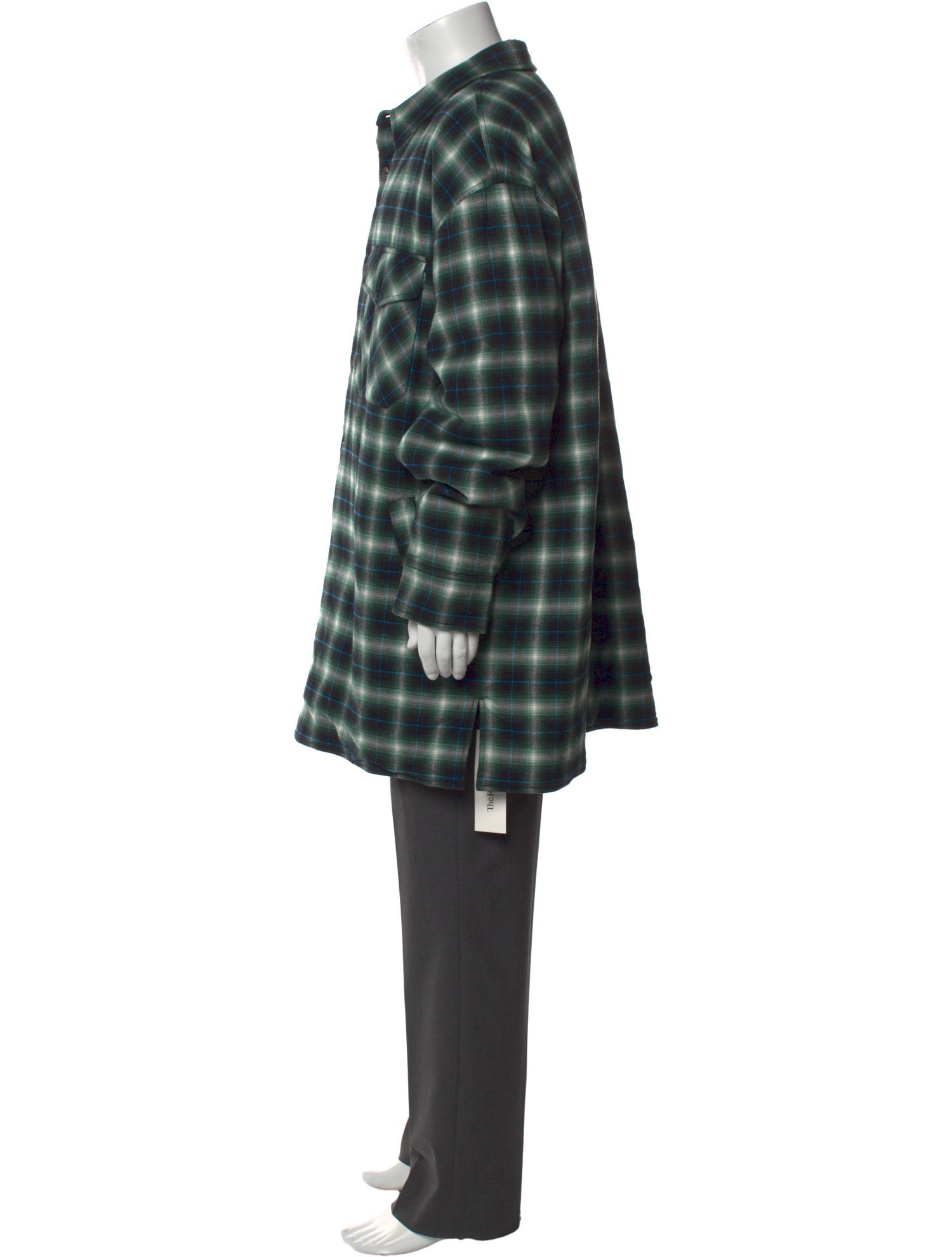 Lanvin Plaid Print Collar Pullover