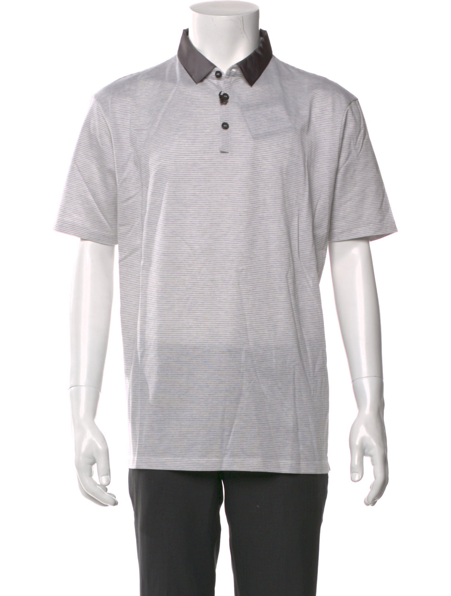 Lanvin Striped Collar Polo Shirt w/ Tags