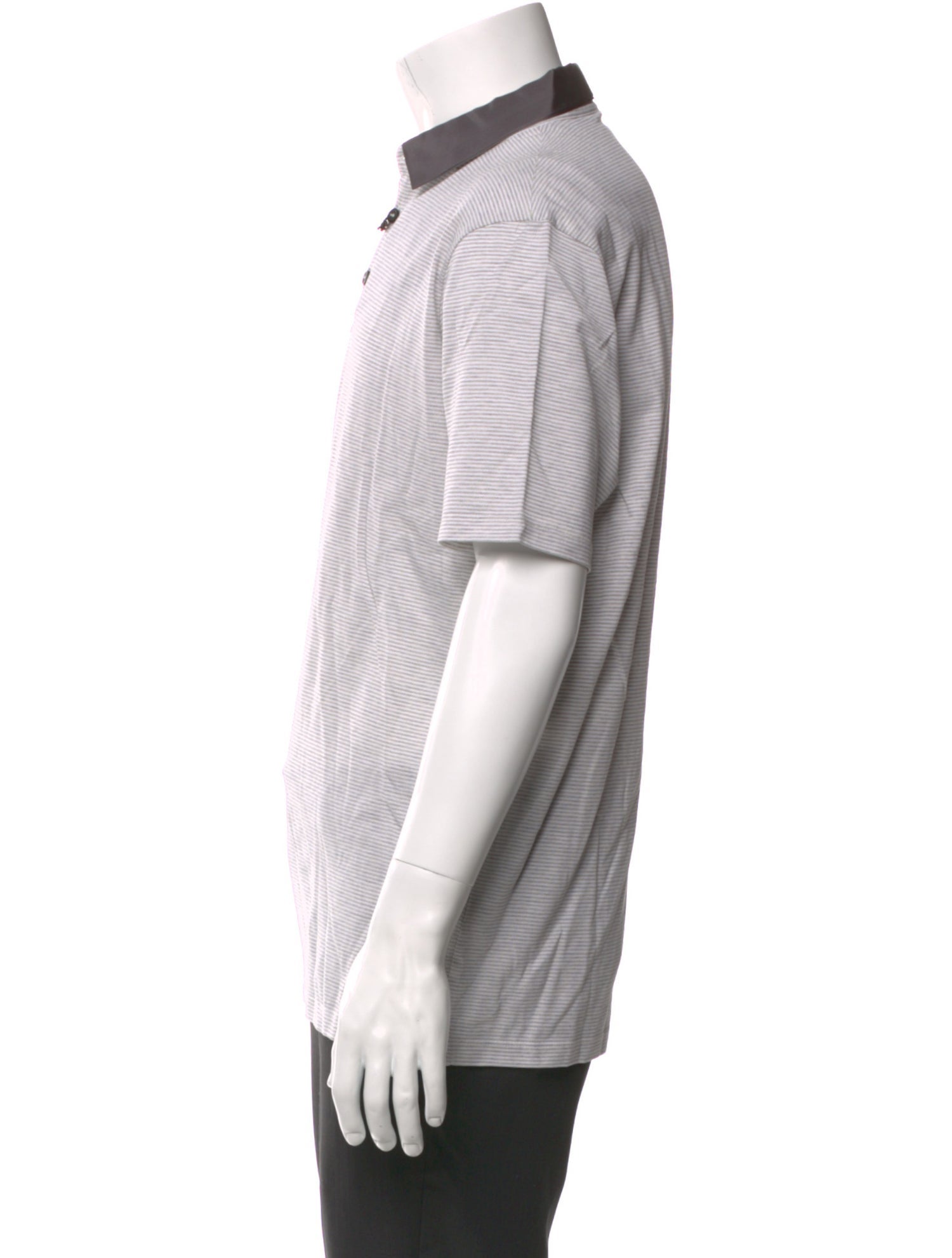 Lanvin Striped Collar Polo Shirt w/ Tags