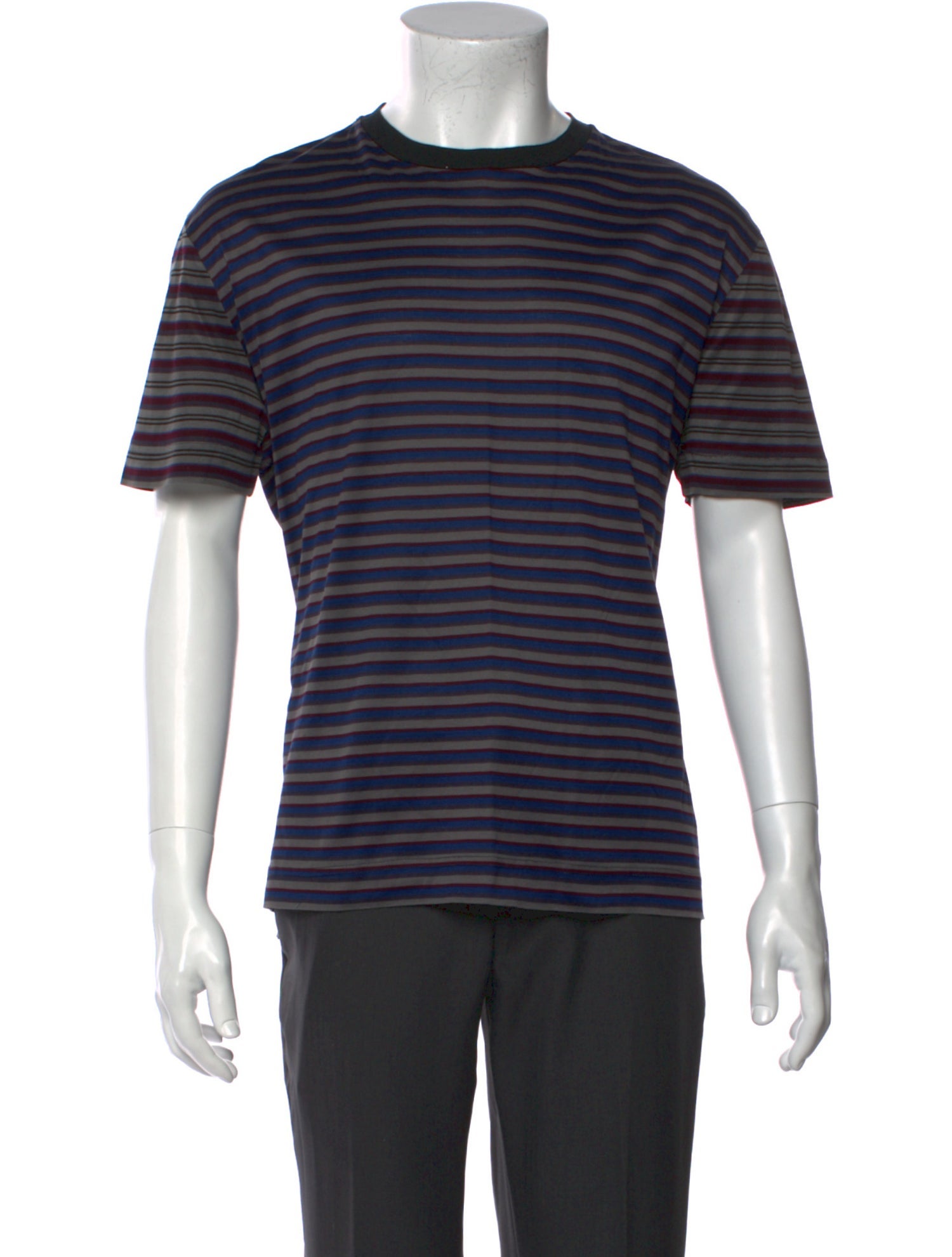 Lanvin Striped Crew Neck T-Shirt