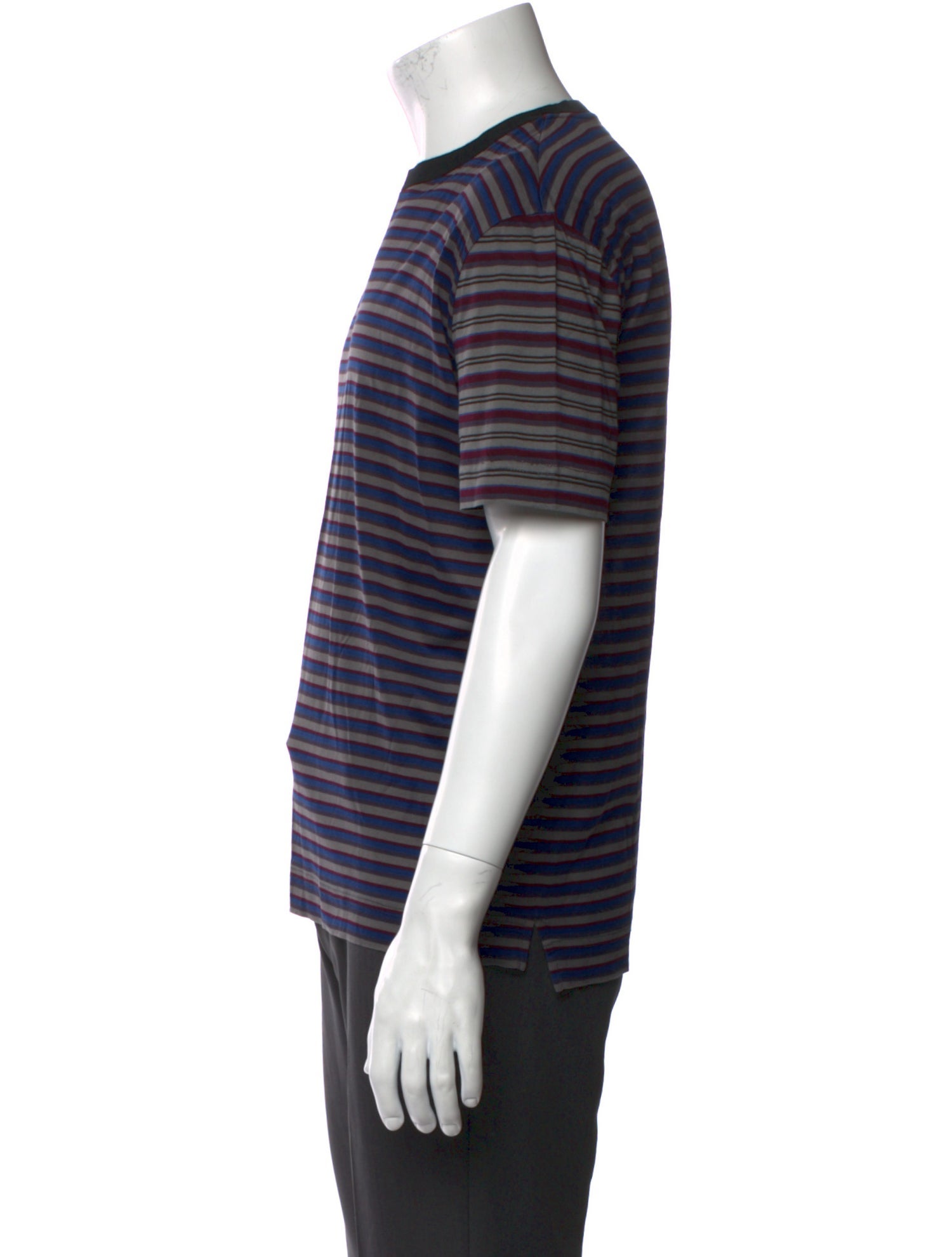 Lanvin Striped Crew Neck T-Shirt