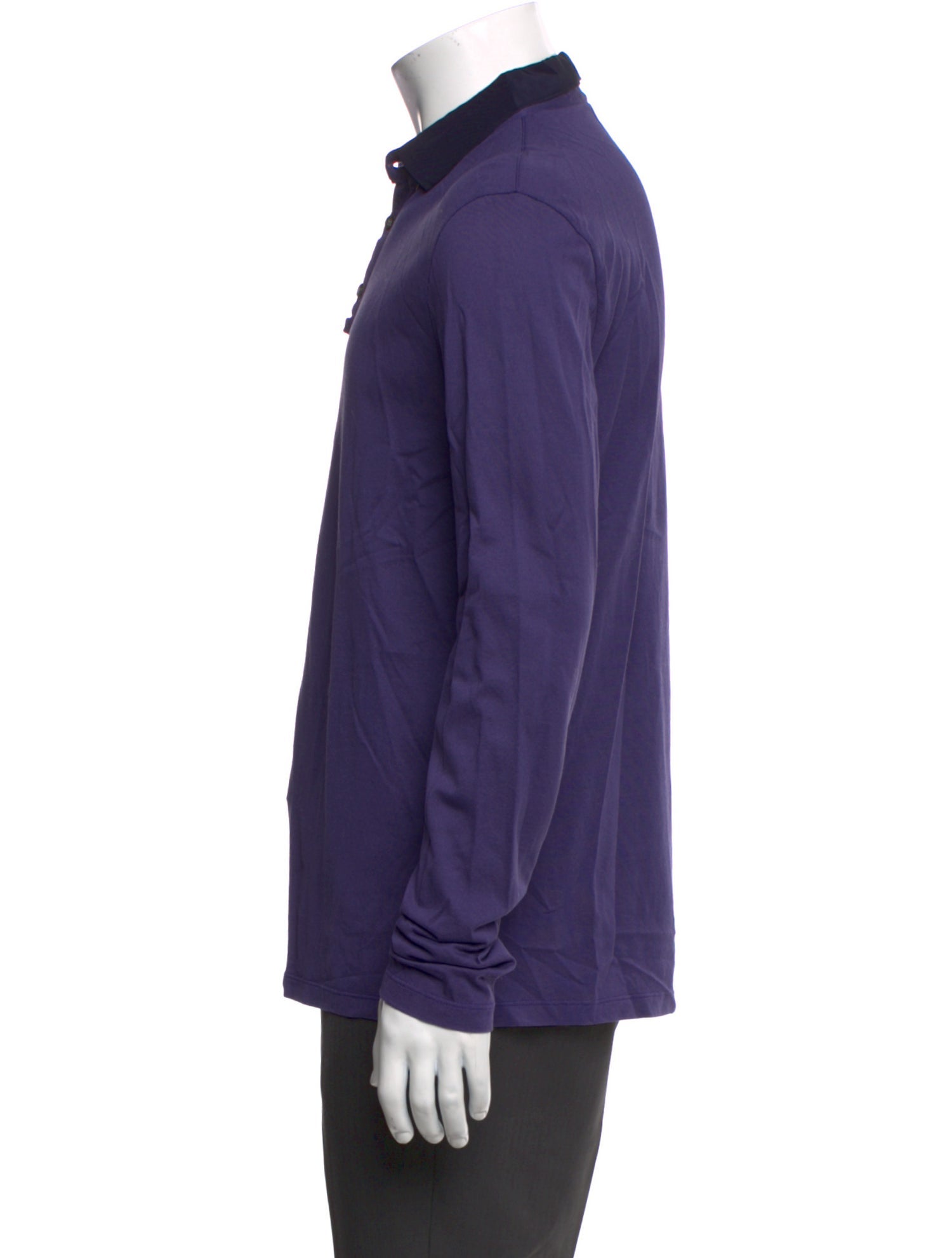 Lanvin Collar Long Sleeve Polo Shirt