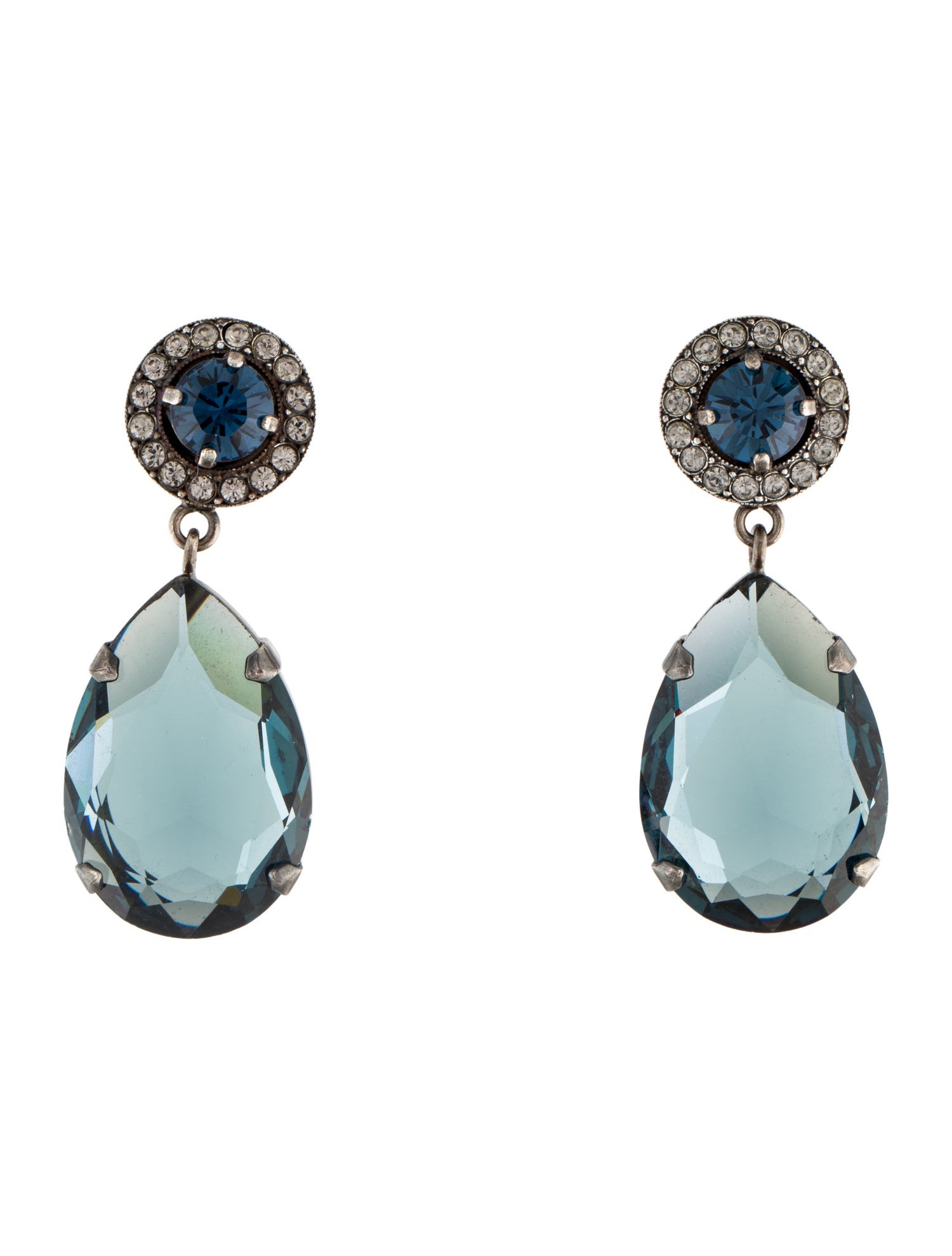 Lanvin Crystal Clip-On Earrings