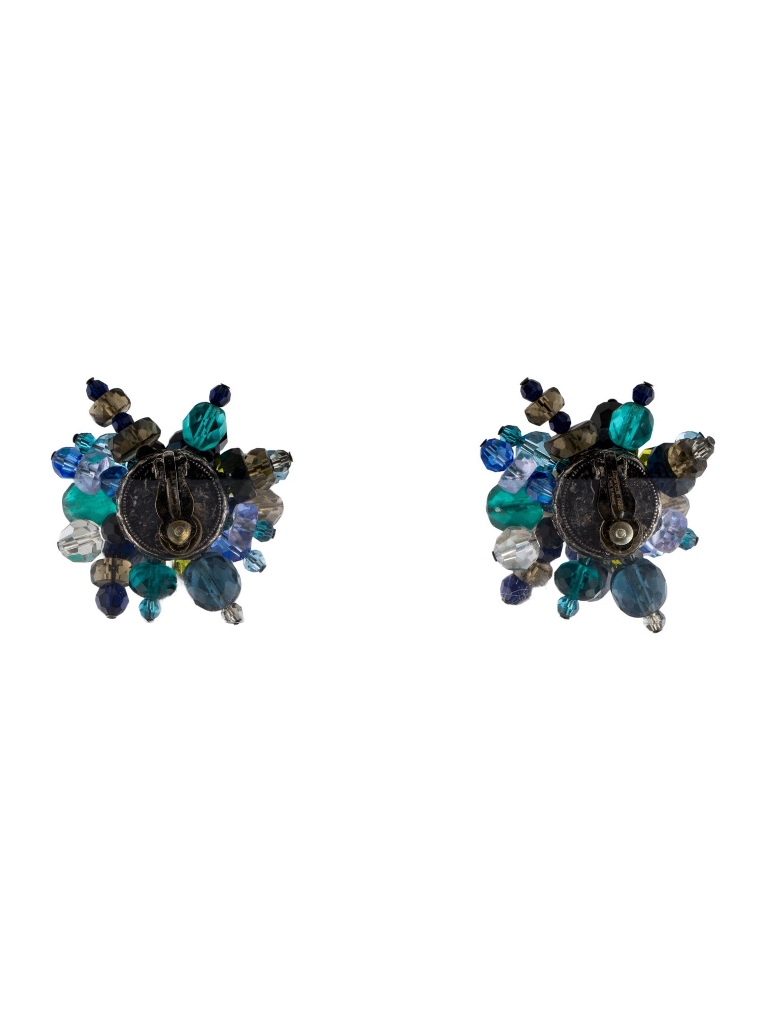 Lanvin Beaded Flower Clip-on Earrings