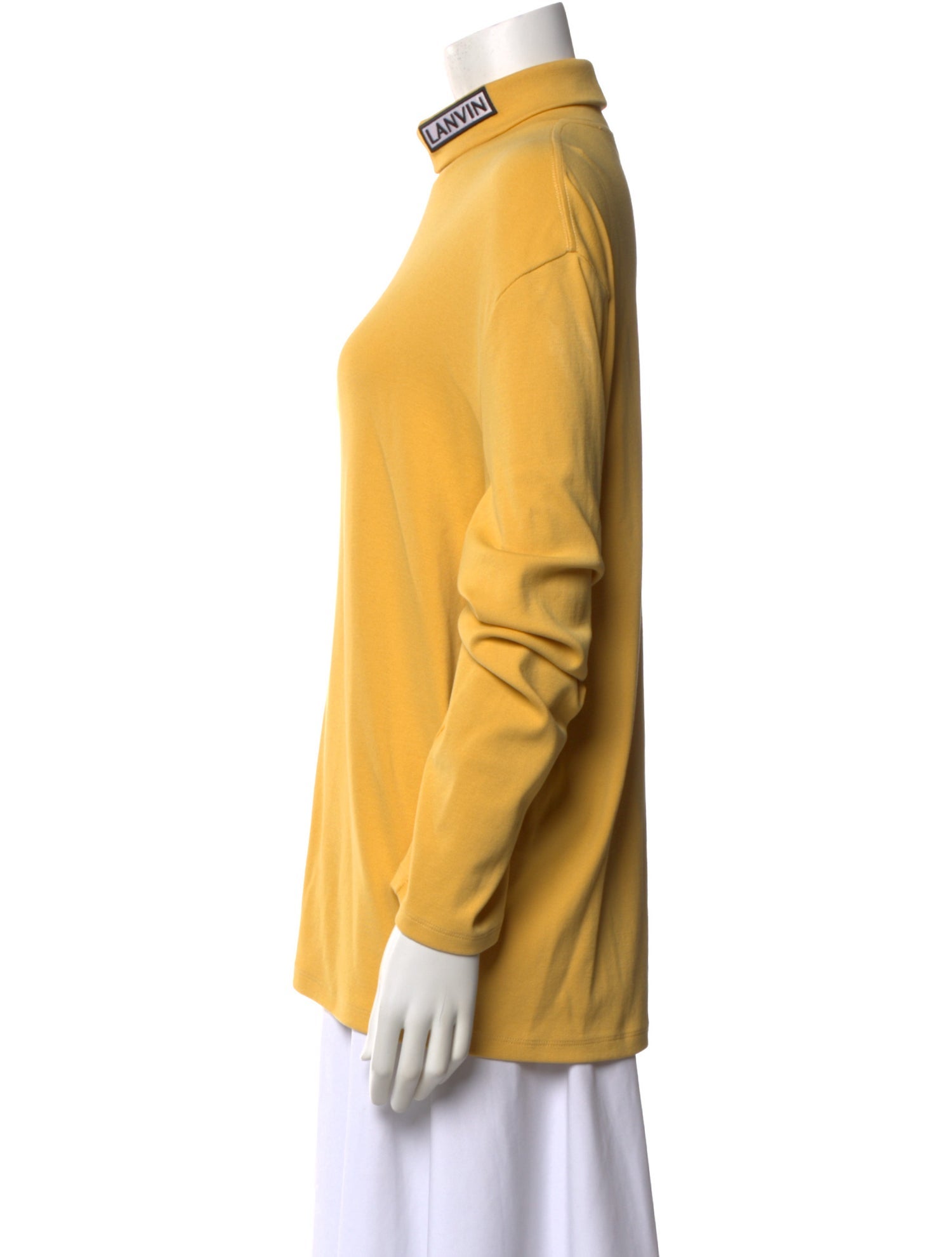 Lanvin Mock Neck Long Sleeve Sweatshirt