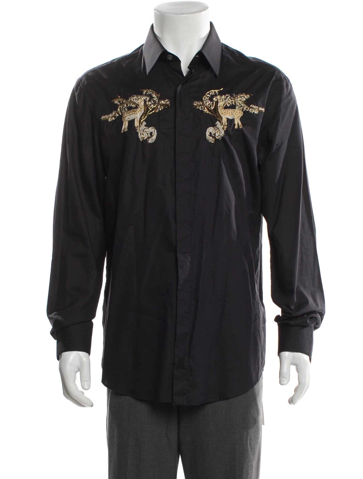 Lanvin Graphic Print Long Sleeve Shirt