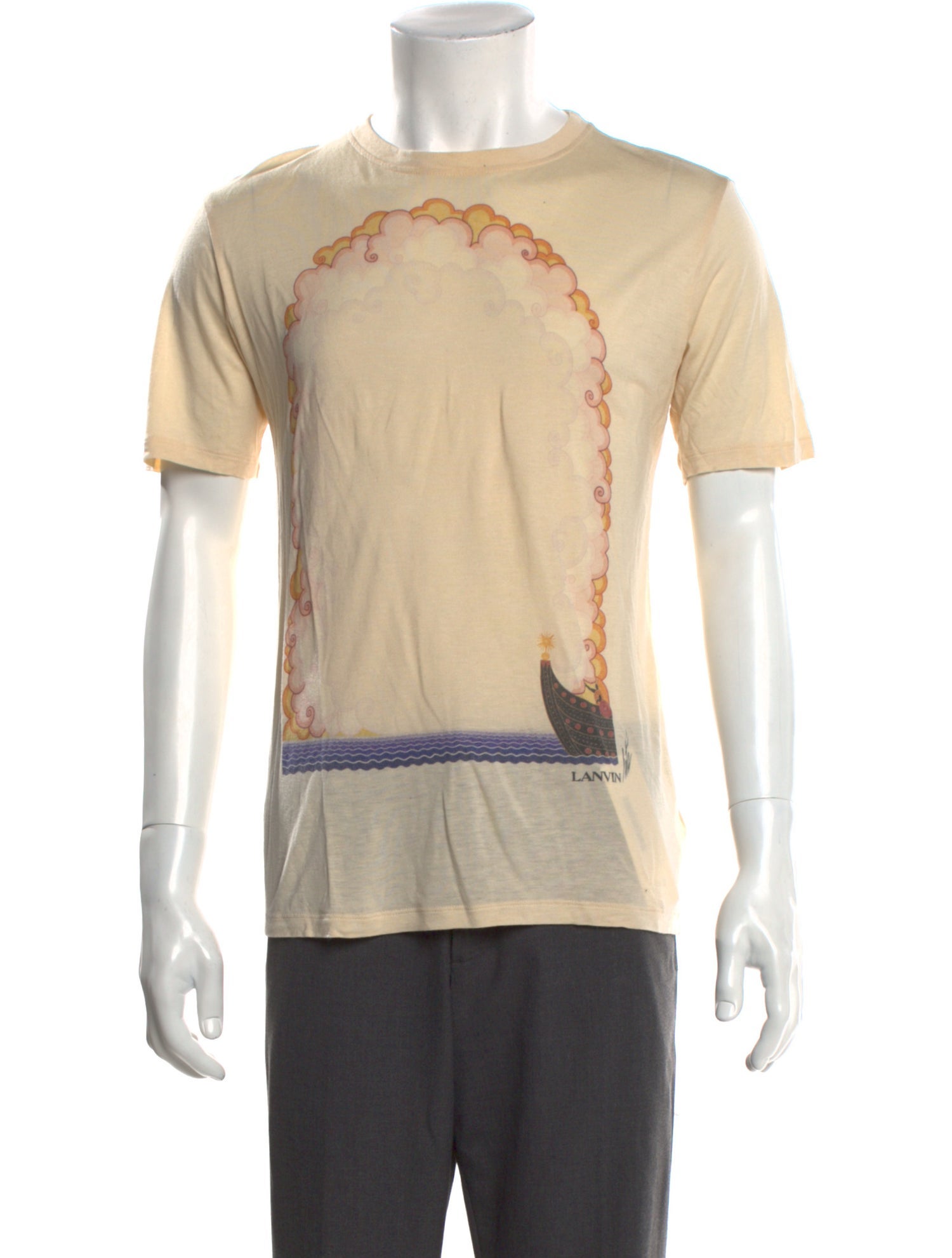 Lanvin Graphic Print Crew Neck T-Shirt