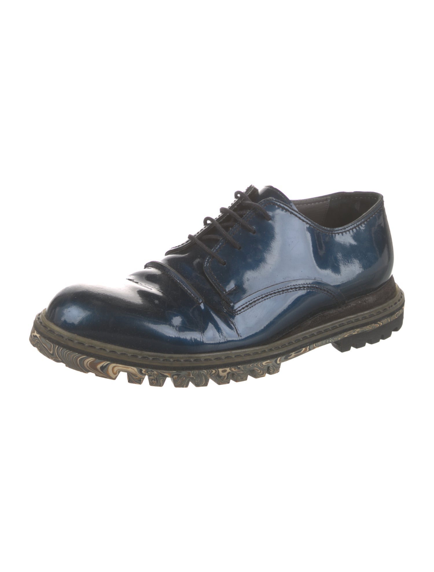 Lanvin Patent Leather Derby Shoes