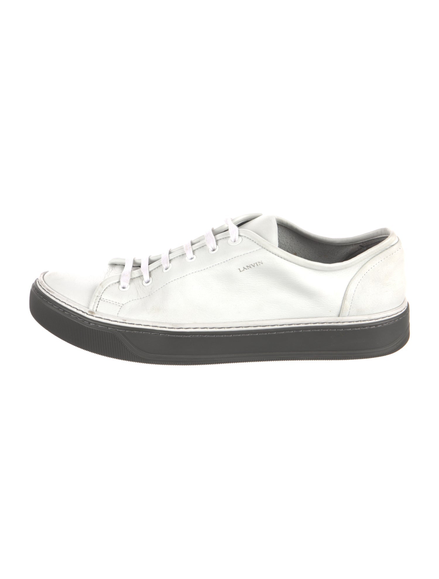 Lanvin Leather Printed Sneakers