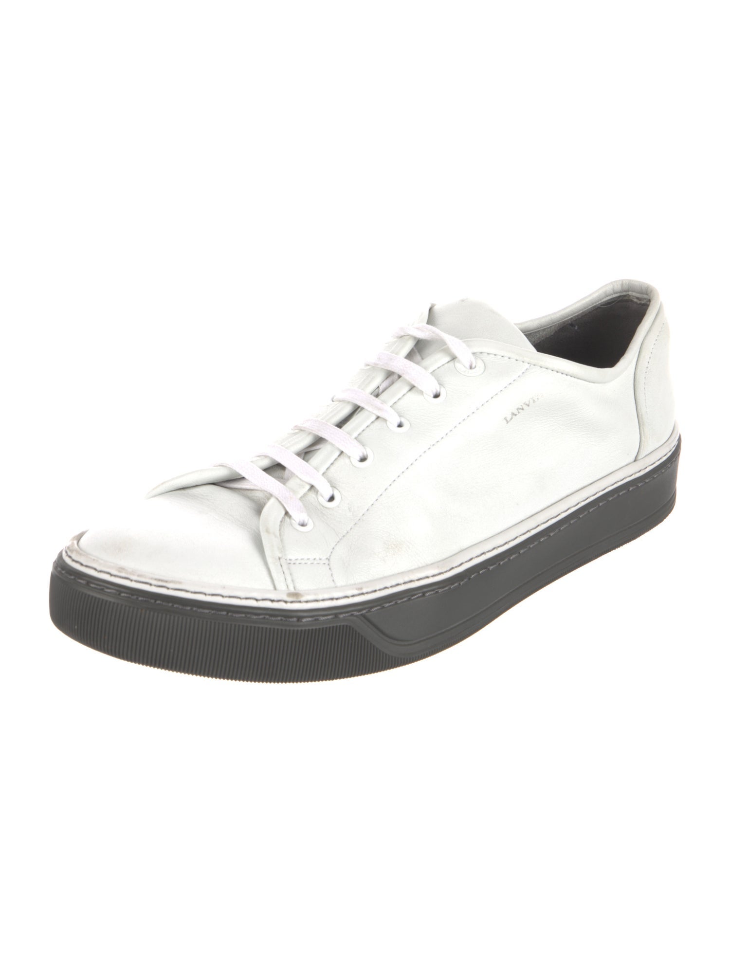 Lanvin Leather Printed Sneakers