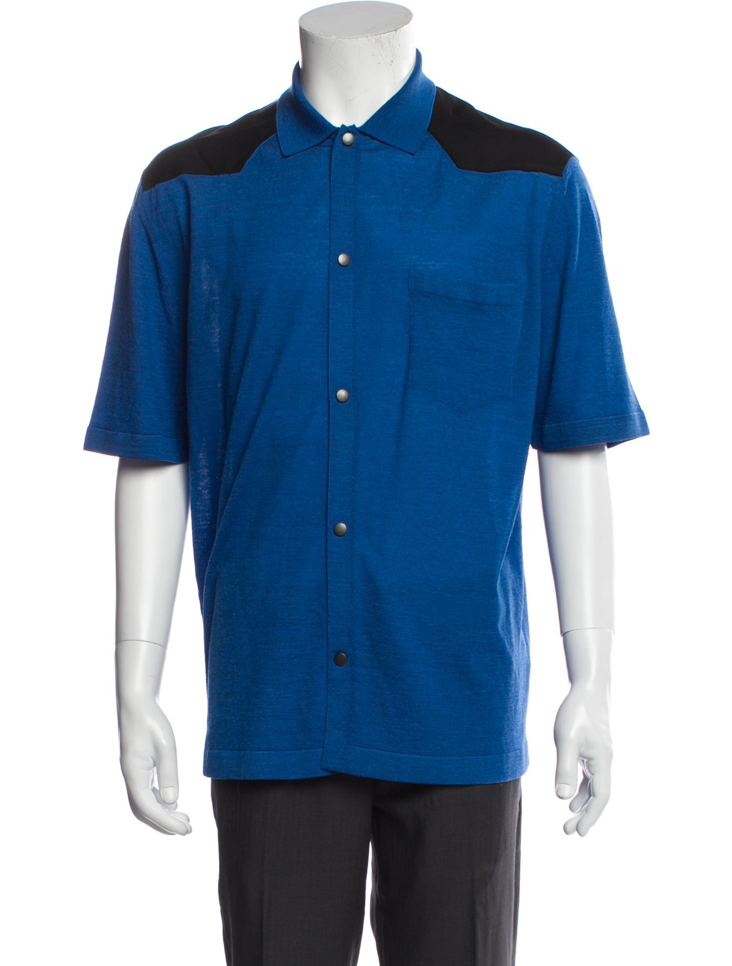 Lanvin Wool Short Sleeve Shirt