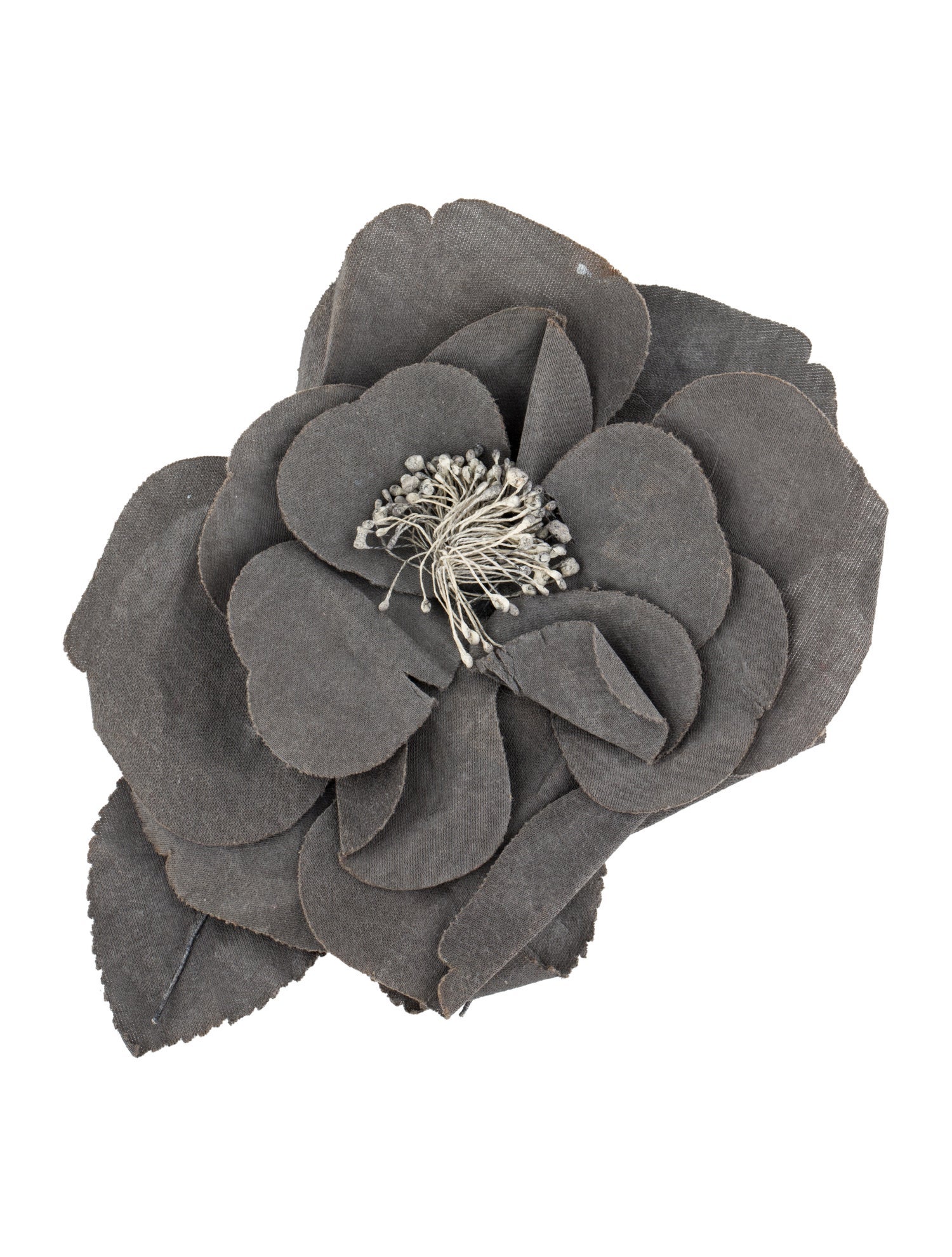Lanvin Fabric Flower Brooch Pin