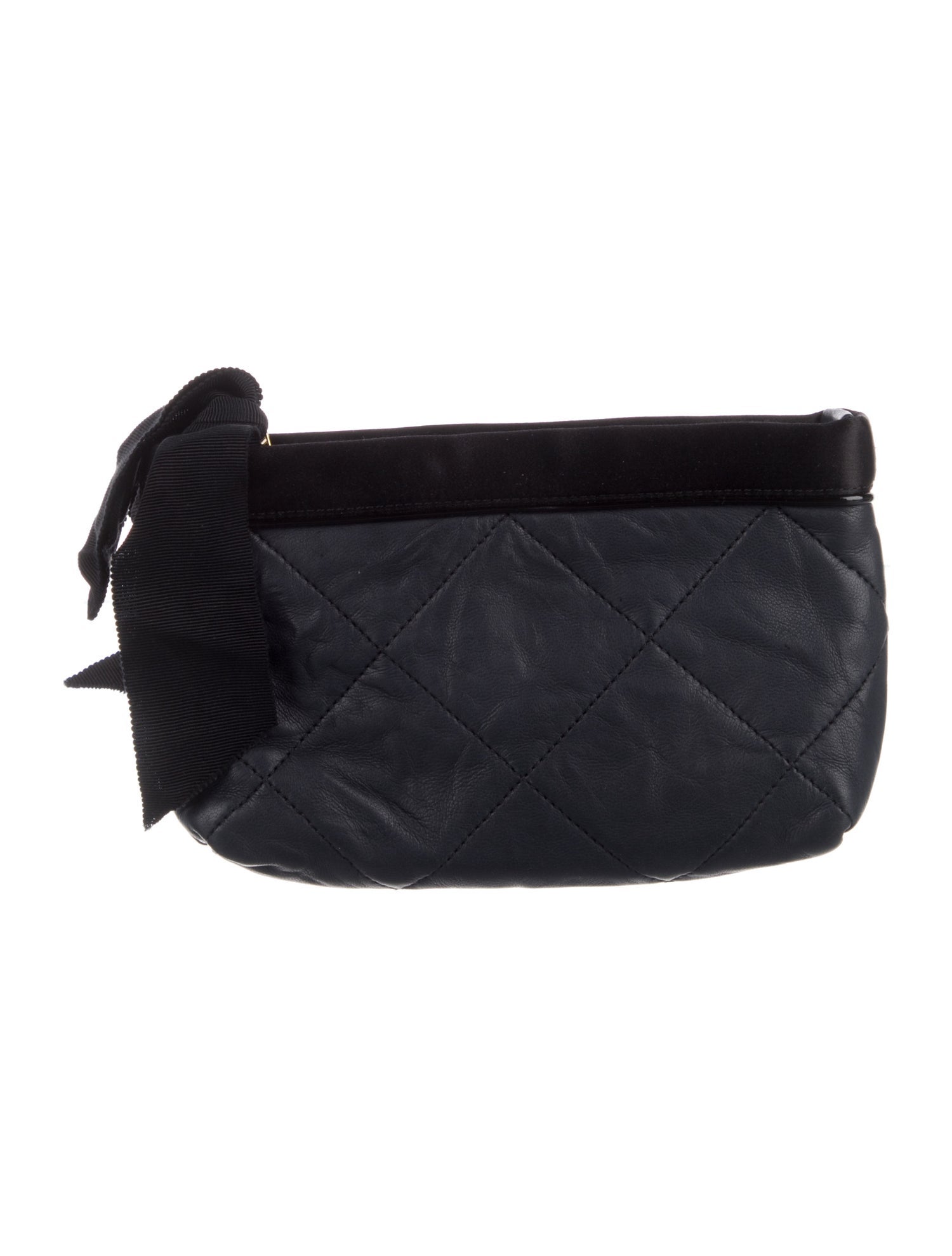 Lanvin Quilted Leather Cosmetic Bag