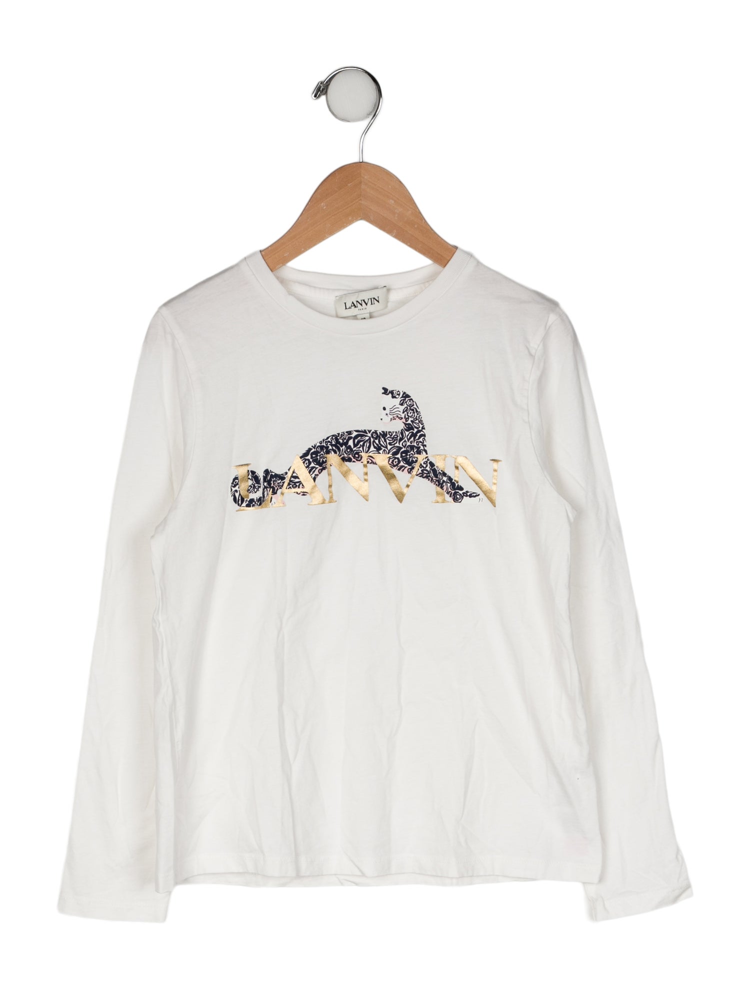 Lanvin Girls' Graphic Printed Long Sleeve Top